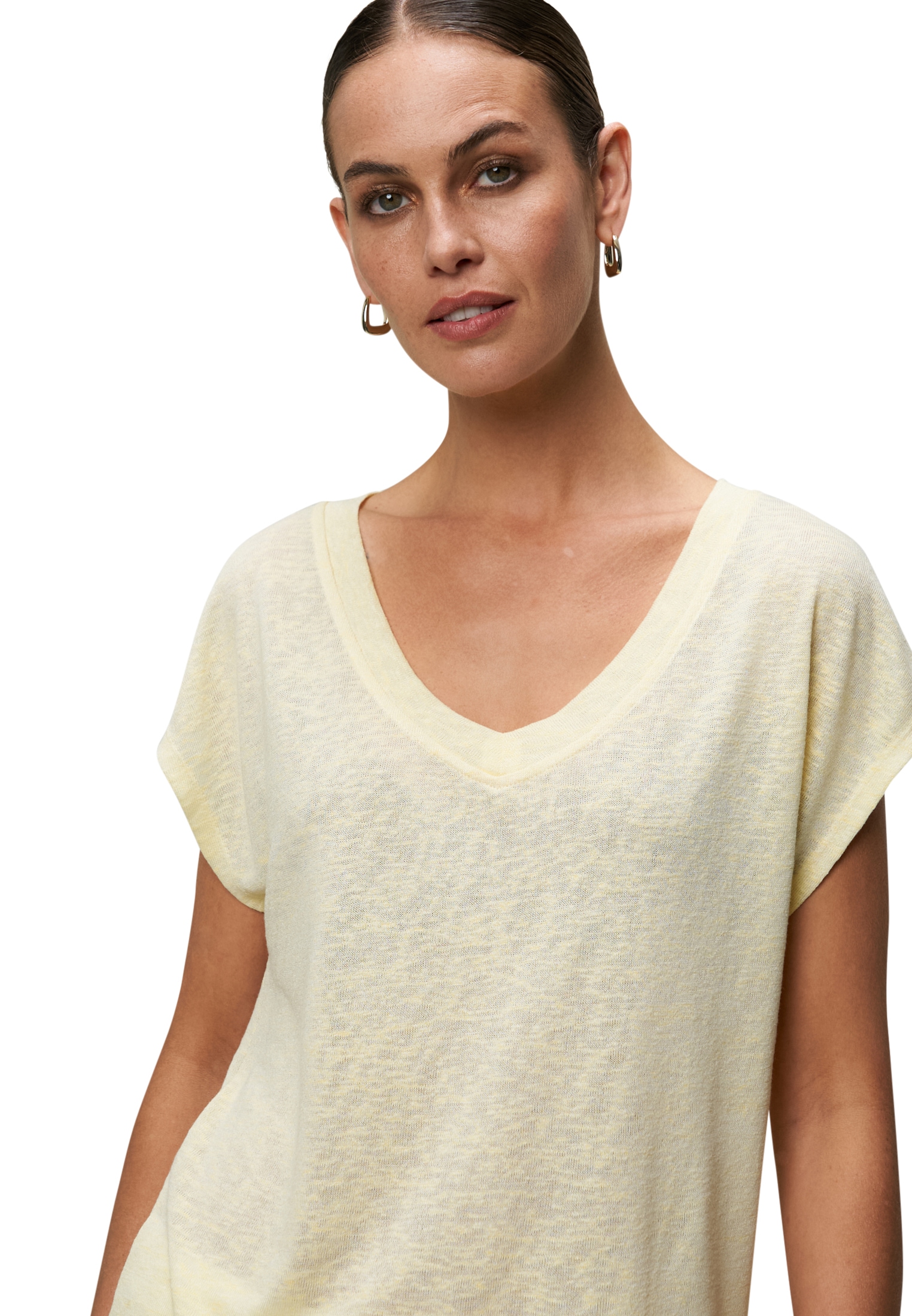 Zero Shirttop »Sommer-T-Shirt mit V-Ausschnitt«