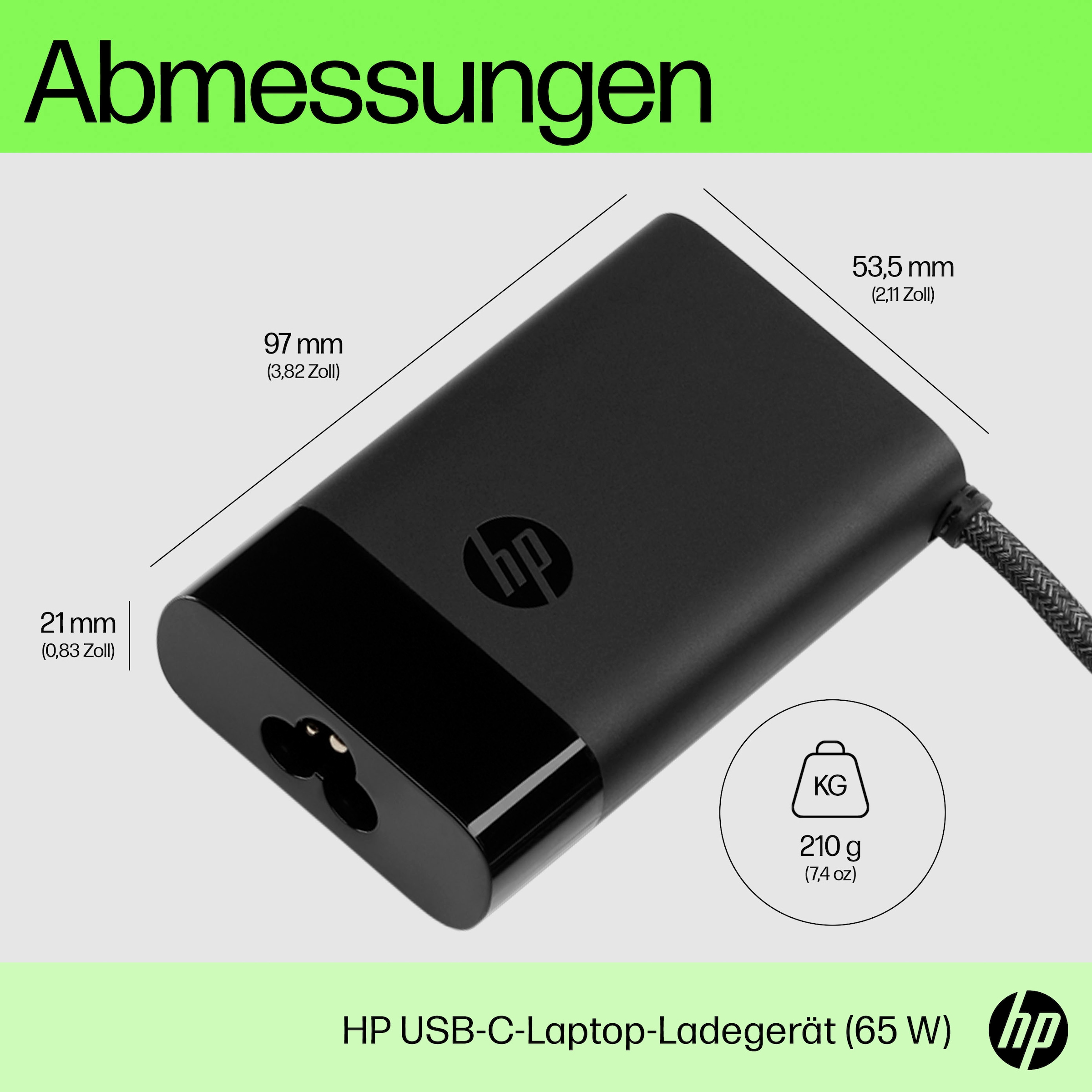 HP Notebook-Netzteil »65W USB-C Laptop Charger«