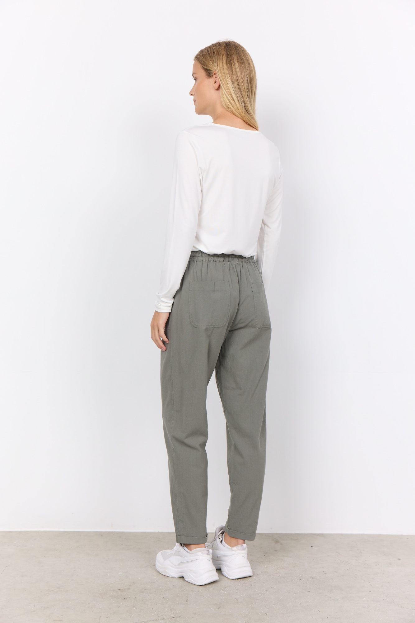 soyaconcept Schlupfhose »SC-CISSIE 10-C«  leichte Sommerhose aus Baumwolle in Leinenoptik