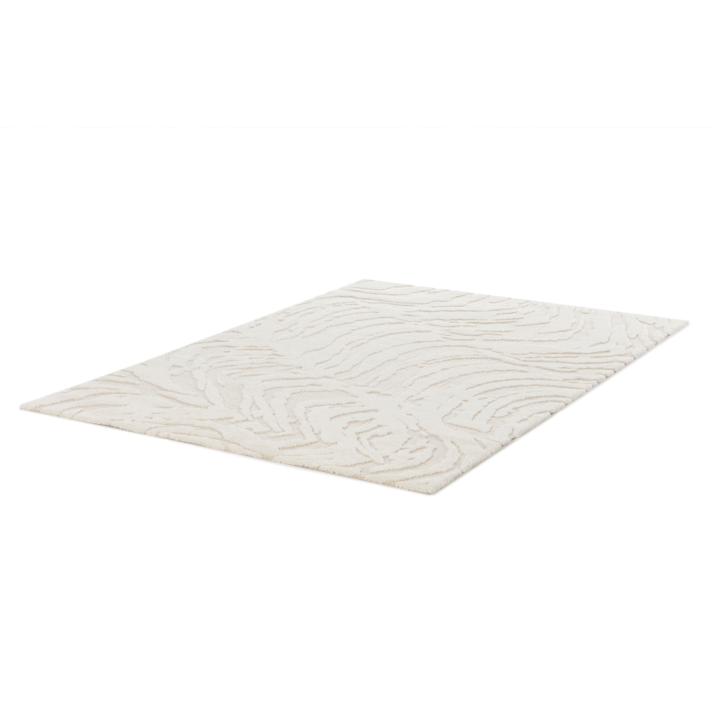 Primaflor-Ideen in Textil Teppich »COSMO Waves, Made in Belgium« rechteckig 14 mm Höhe modernes Design, Hoch-Tief Effekt, weicher Flor