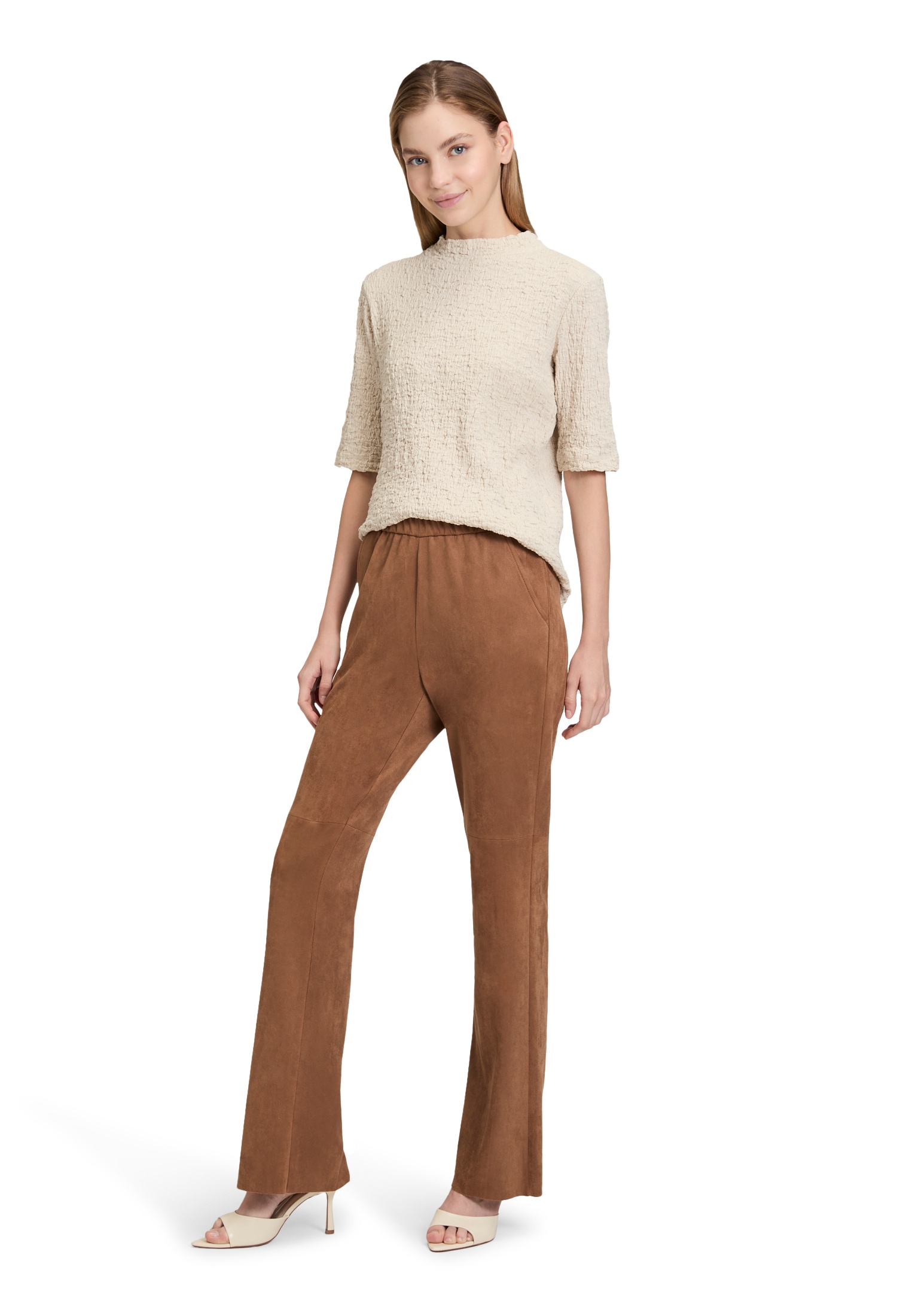 Betty Barclay Langarmshirt »Strukturshirt mit Stehkragen«