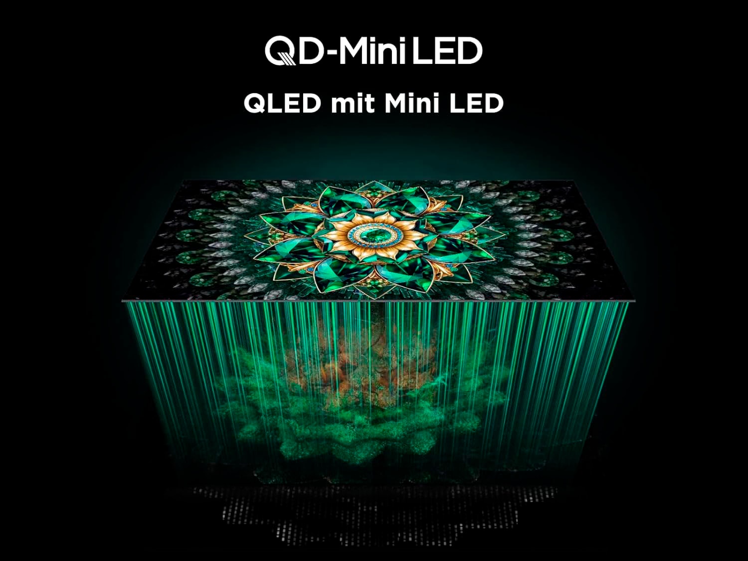 TCL QLED Mini LED-Fernseher »98Q7CX7«, 4K Ultra HD, Google TV-Smart-TV, Audio von Bang & Olufsen, Präzises Dimming, Smart TV, Apple TV, 4K HDR