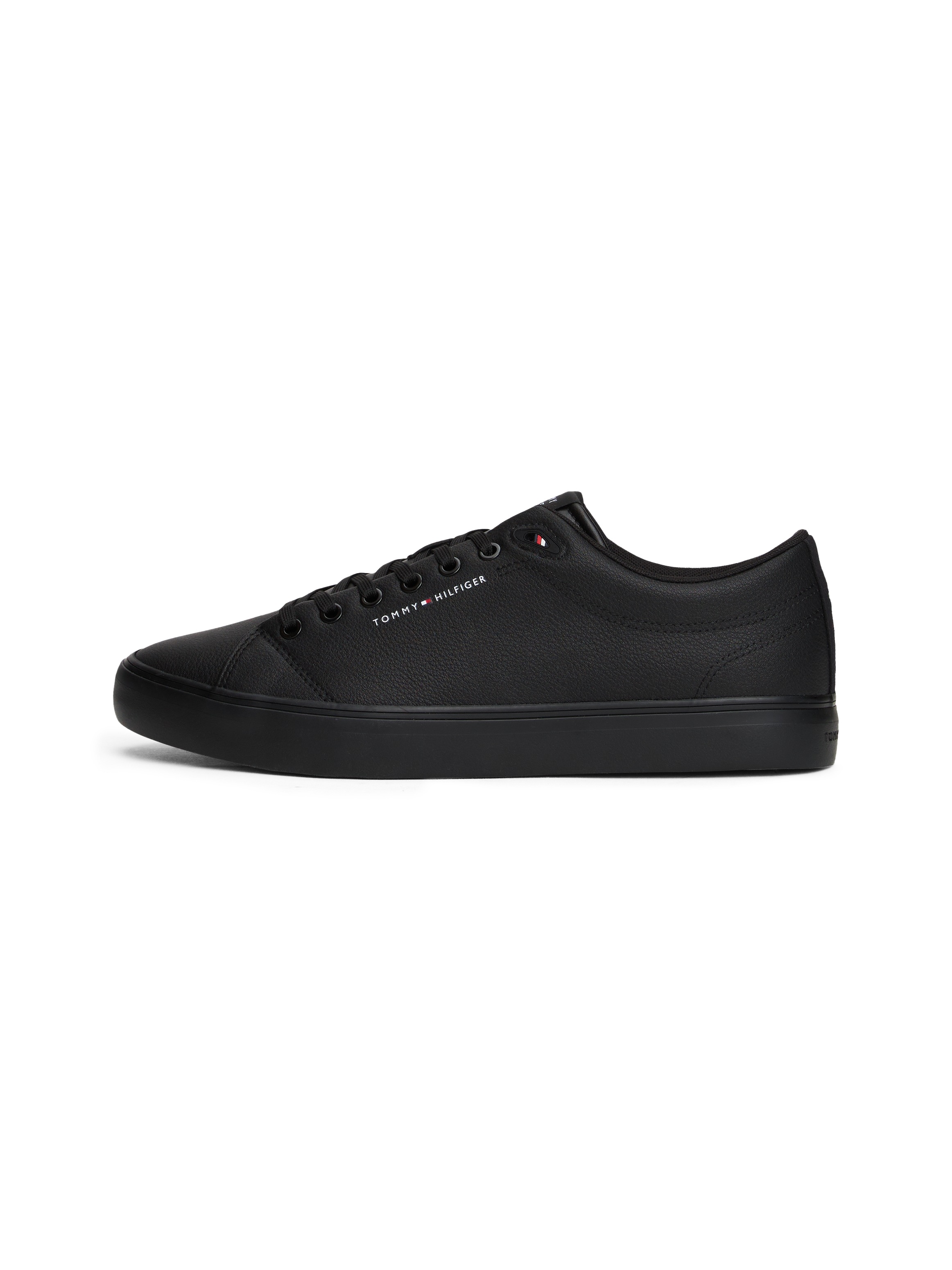 Tommy Hilfiger Sneaker »TH HI VULC CORE LOW LTH II ESS«  , Freizeitschuh, Halbschuh, Schnürer in schmaler Form