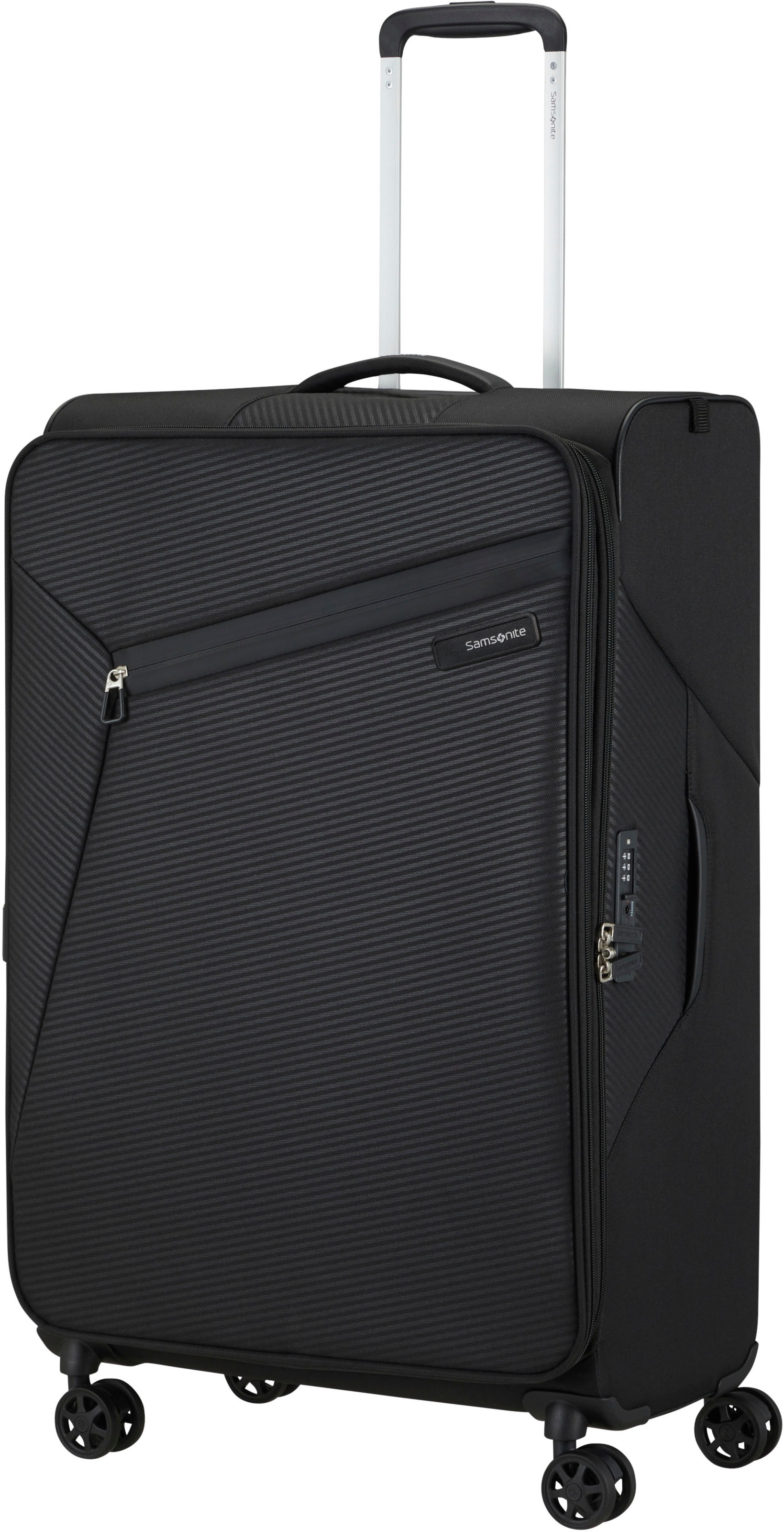 Samsonite Weichgepäck-Trolley »LITEBEAM, verschiedene Größen und Farben«, 4 Rollen, Reisekoffer Aufgabegepäck Trolley Volumenerweiterung bei M/L