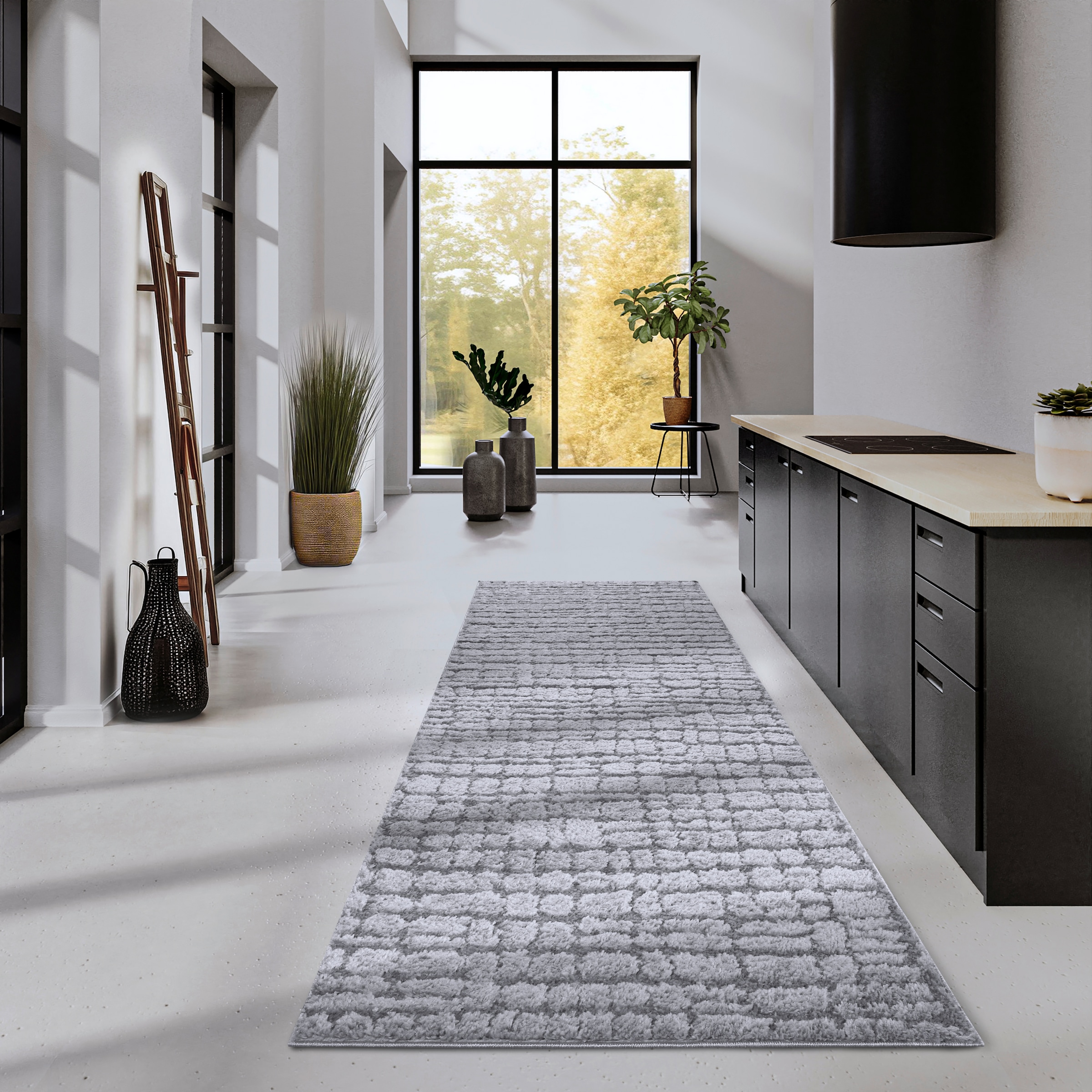 ELLE DECORATION Designteppich »Artistique«, rechteckig, 18 mm Höhe, Hochflor, Shaggy, Läufer, weich, Langflor, modern, Hoch Tief Effekt