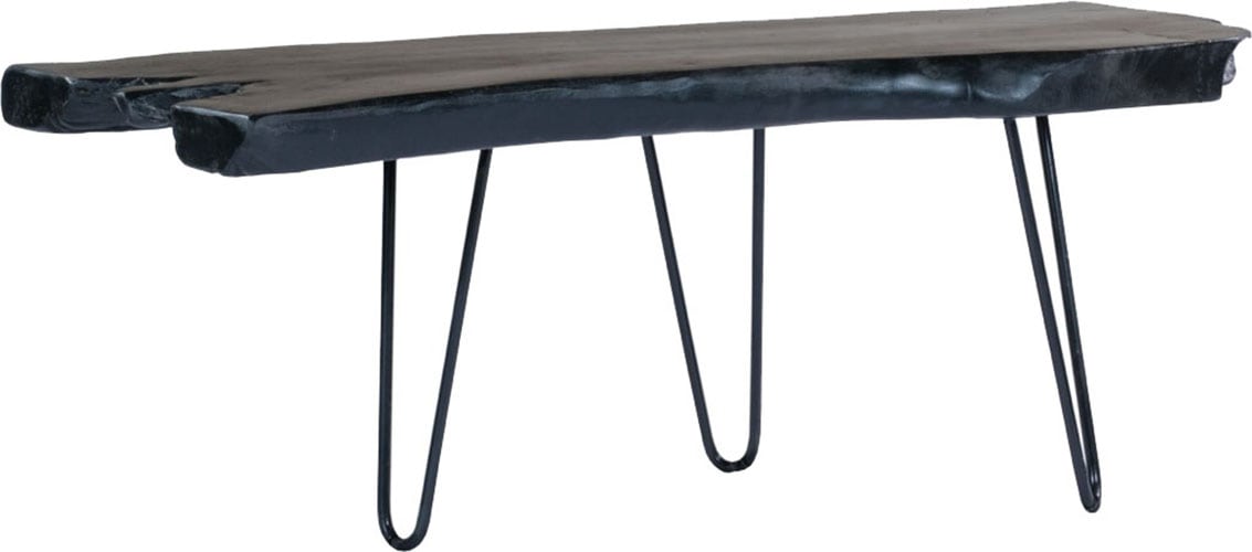 Kayoom Beistelltisch »Woodstock 325, Beistelltisch in Natur-Optik,hochwertiges Teakholz«, (1 St.), Hochwertiges Teakholz, stabile Bauweise, detailreiche Handarbeit
