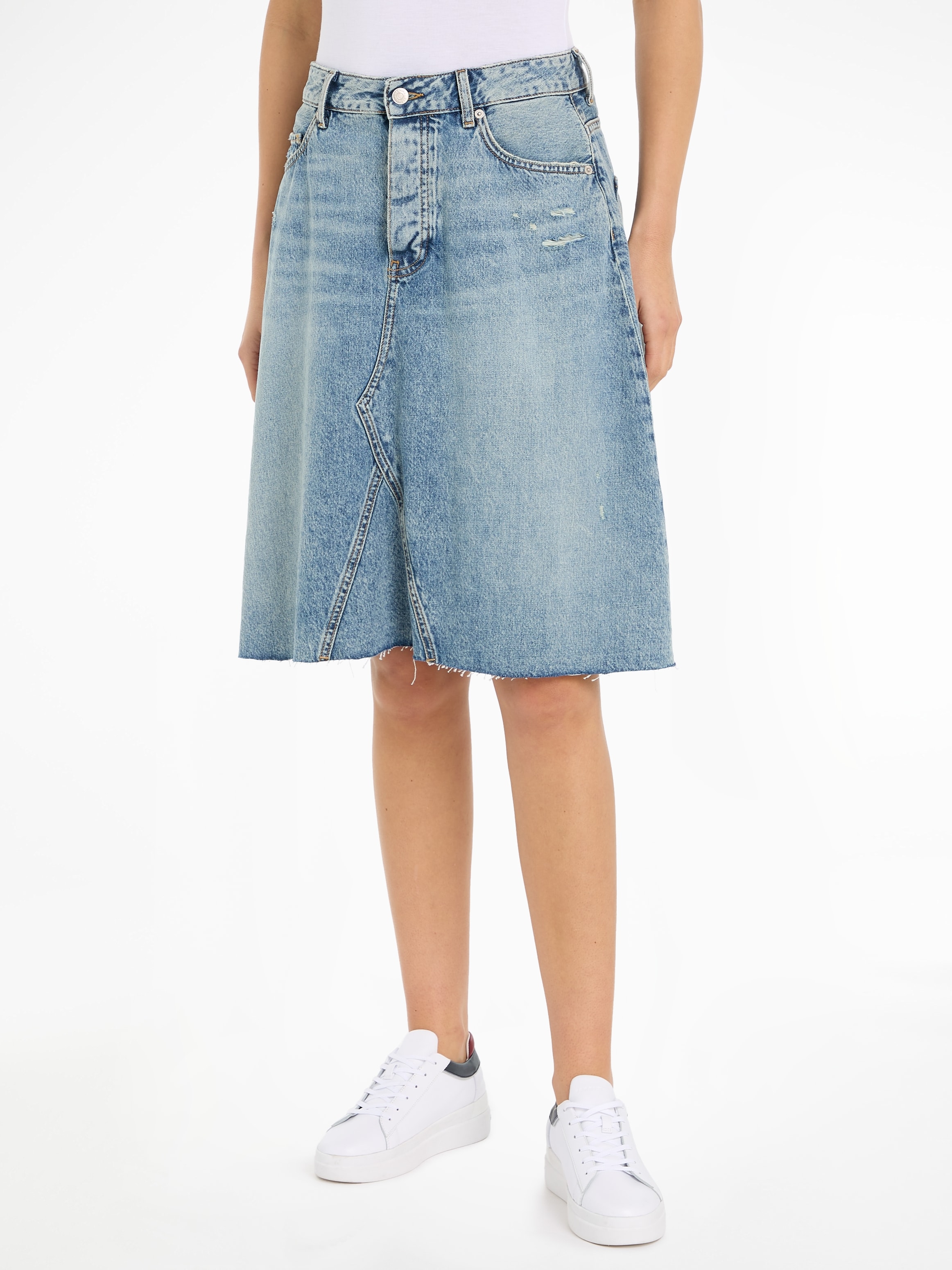 Jeansrock »DNM RW RELAXED SKIRT MIO WRN«, Webrock im 5-Pocket-Style