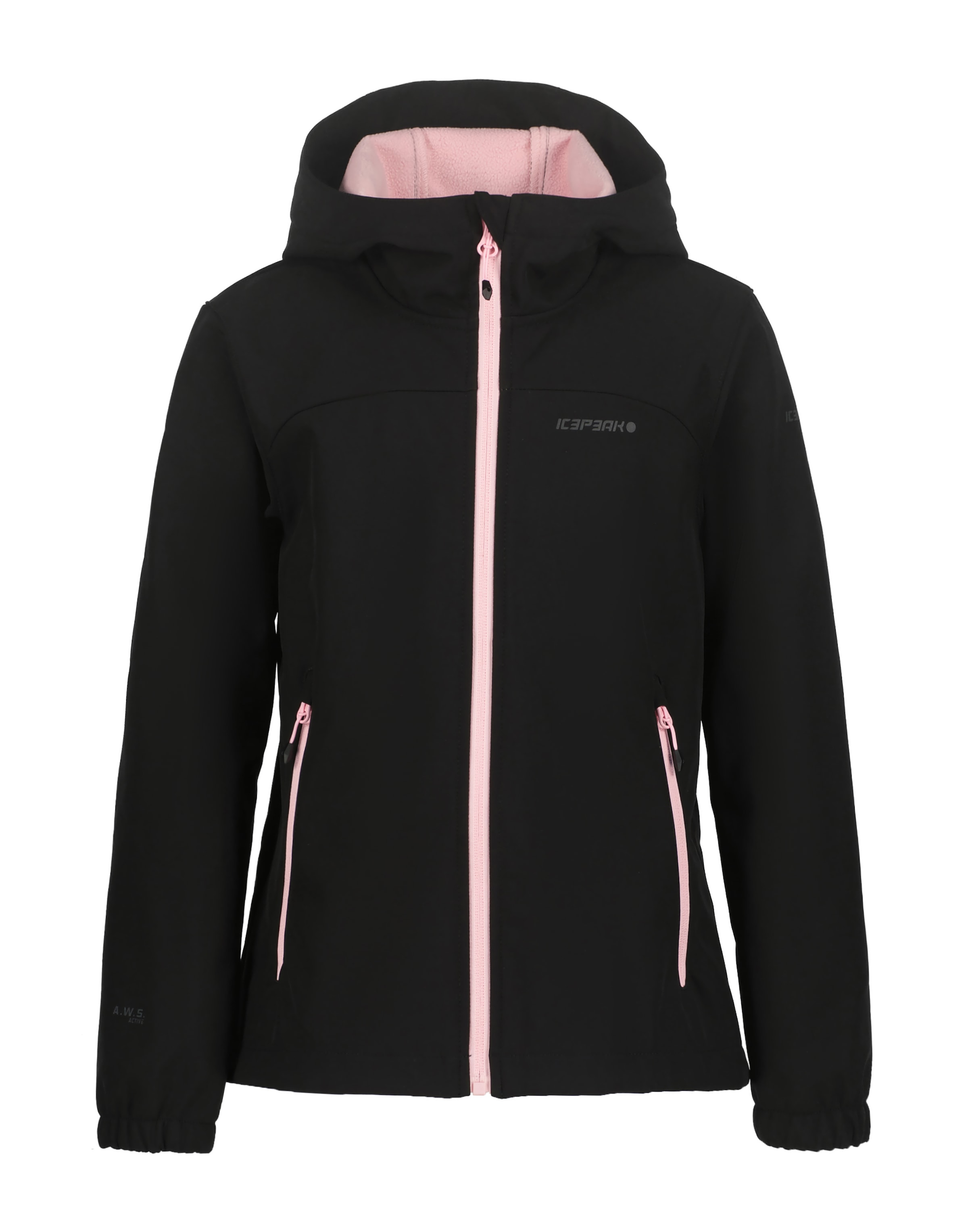 Icepeak Softshelljacke »ICEPEAK KOBRYN JR« mit Kapuze mit Kapuze, gerader Abschluss, atmungsaktiv, wasserabweisend