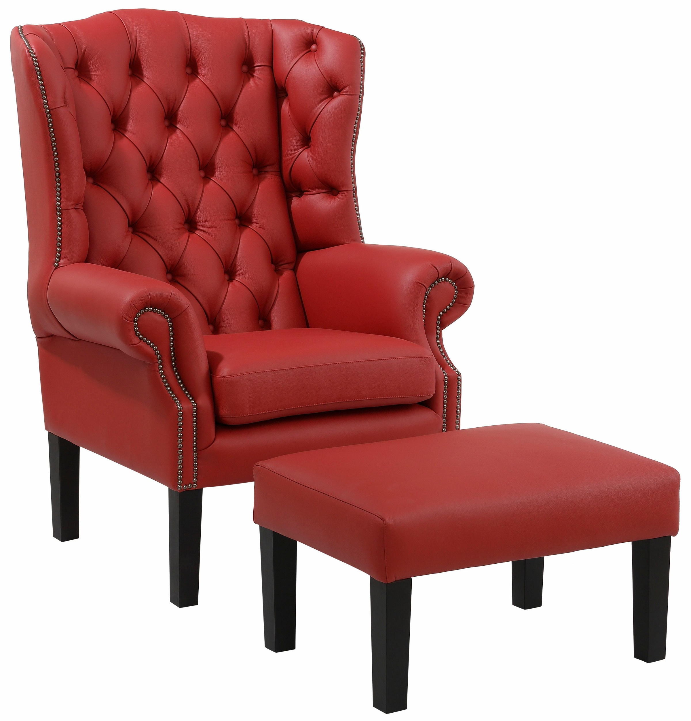 Home affaire Sessel »Bedford Ohrensessel Chesterfield«, mit aufwendiger Knopfheftung und geschwungenen Armlehnen