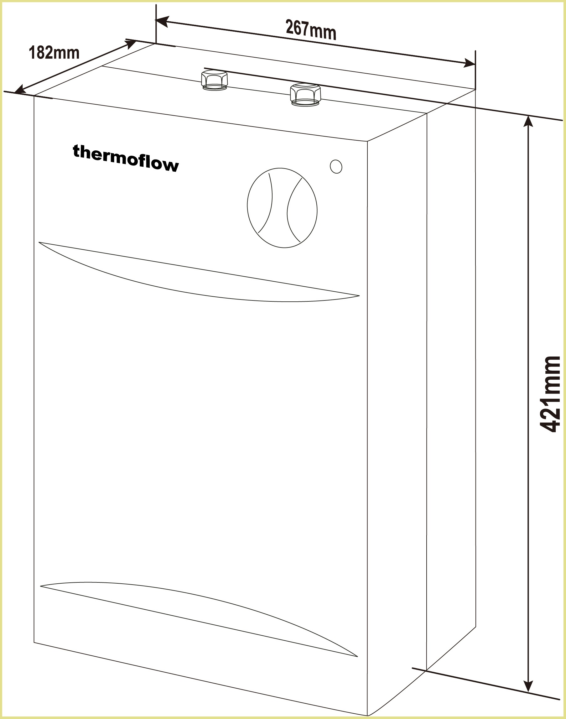Thermoflow Untertischspeicher »UT5SETOVALIS PRO«, (Kombi-Set)