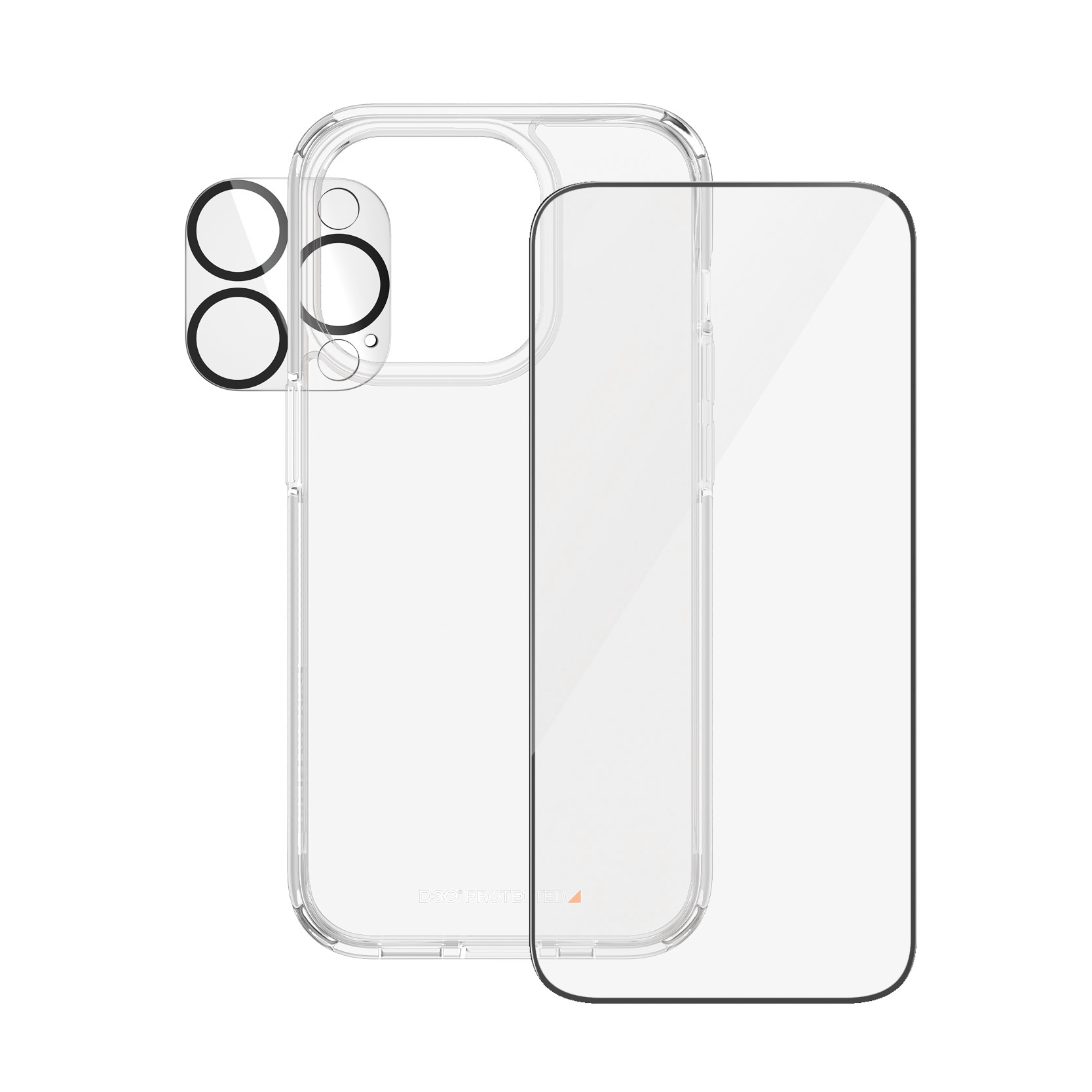 PanzerGlass Displayschutzglas »3-in-1-Pack Screen, Camera Protector und Cover« für iPhone 15 Pro