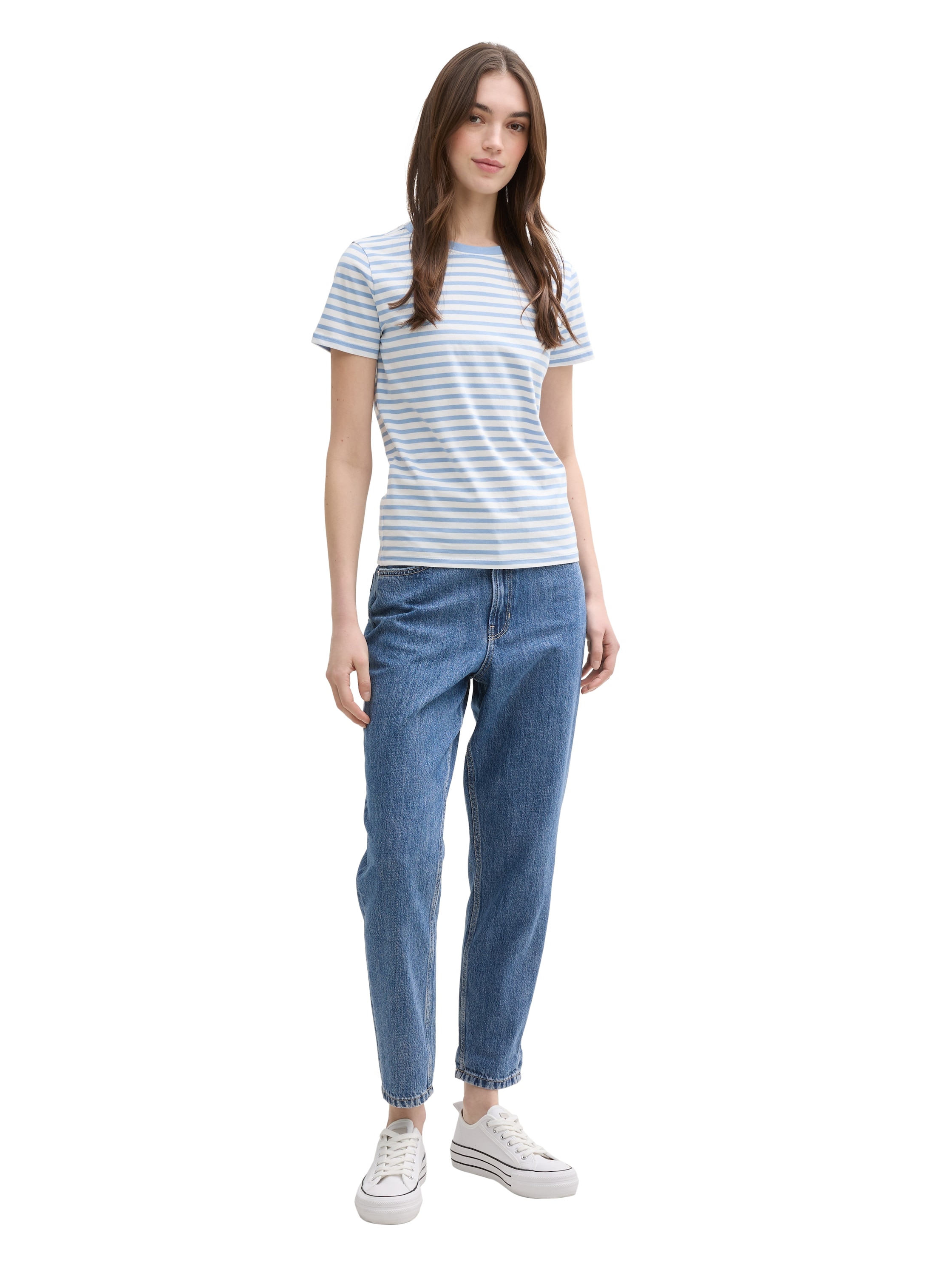 TOM TAILOR Denim T-Shirt, geringelt