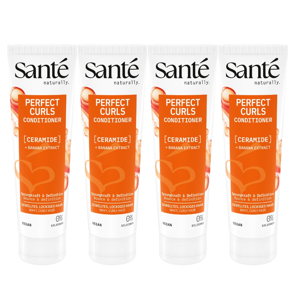 SANTE Haarspülung »Perfect Curls Conditioner« Haarspülung, mit Kokosöl, Avocadoöl und Rizinusöl