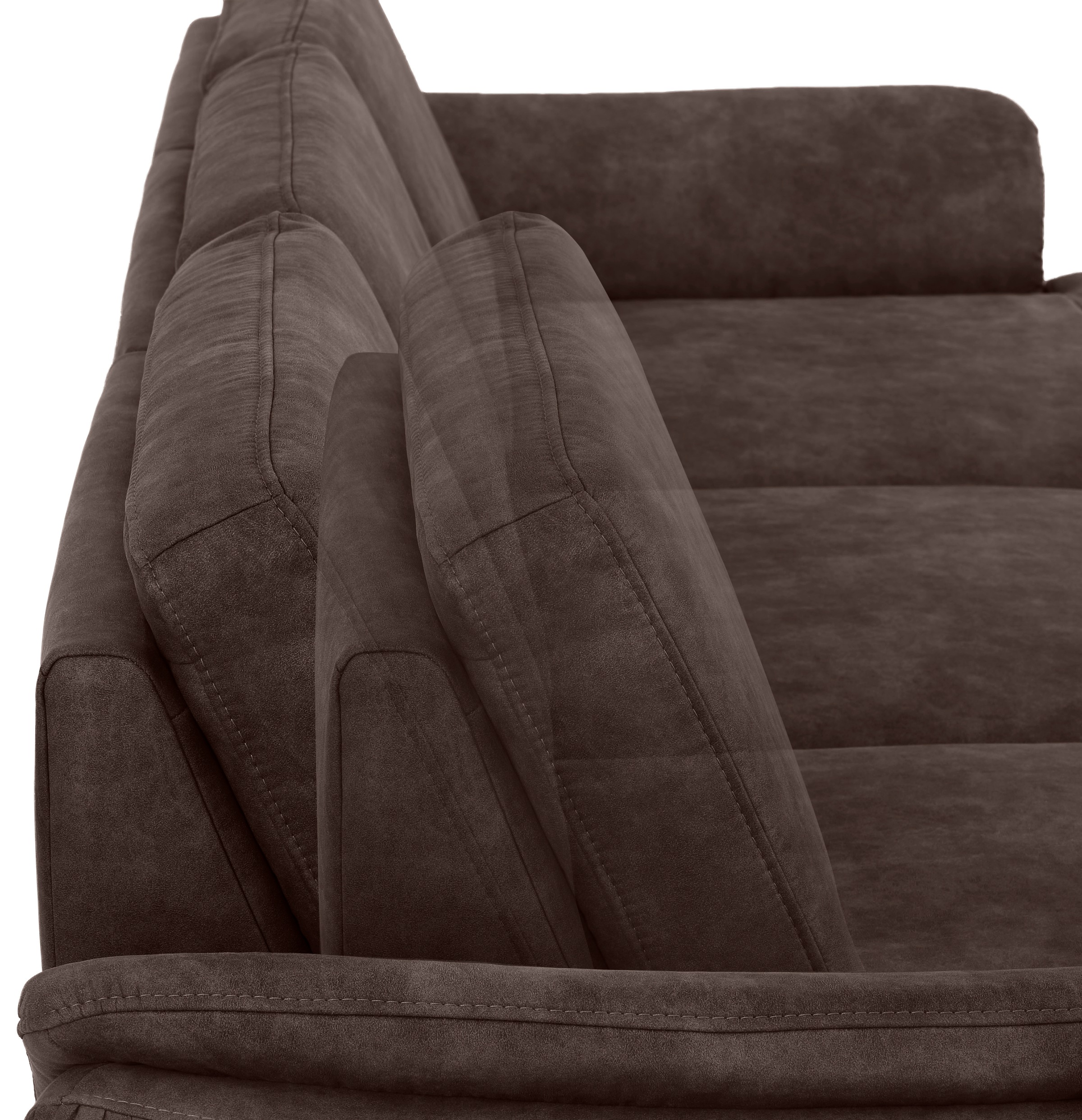 Home affaire Ecksofa »Palace L-Form«, incl. Sitztiefenverstellung, wahlweise mit Bettfunktion und Stauraum