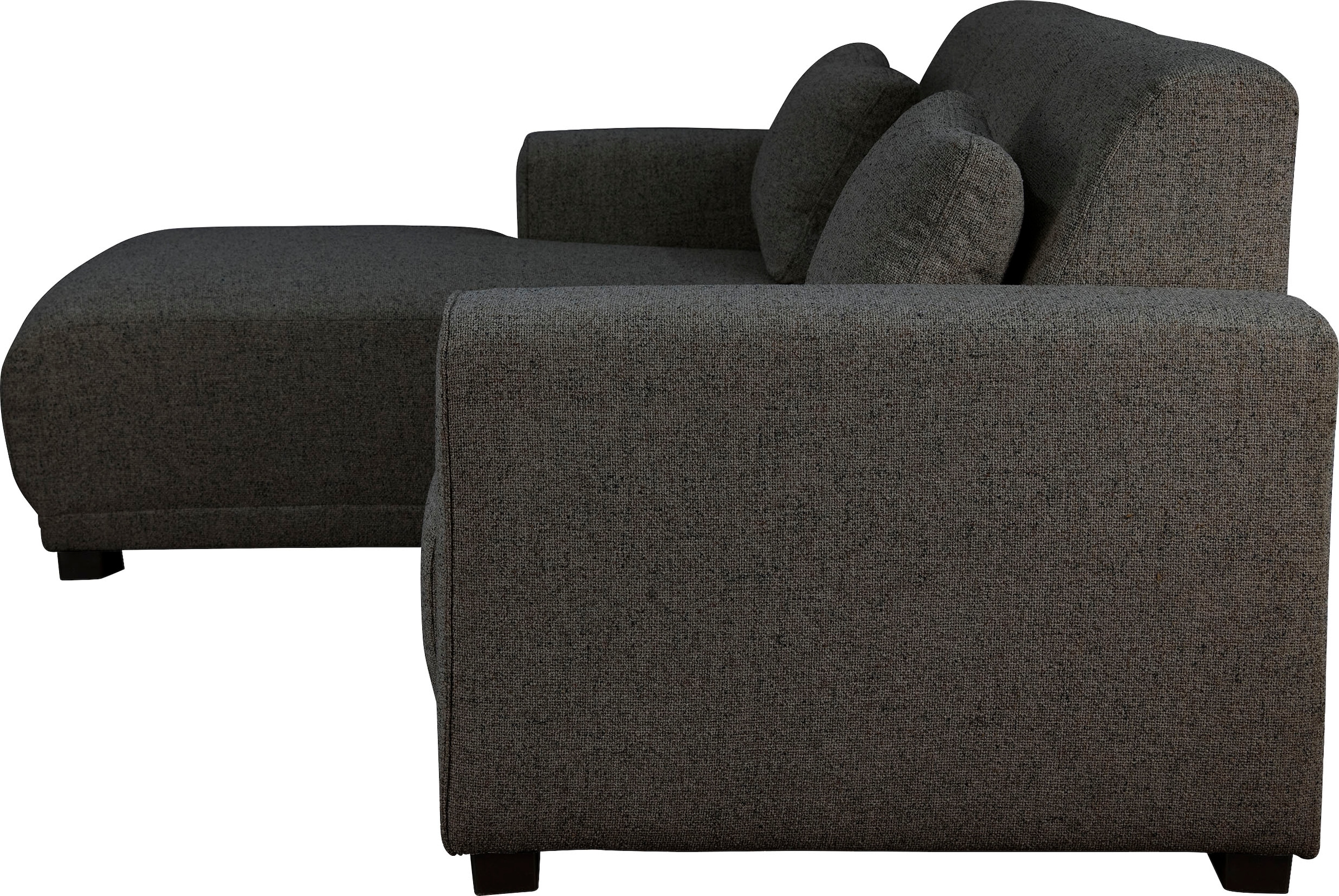 Home affaire Ecksofa »BORNHOLM L-Form mit Recamiere, Maße B/T/H: 234/162/85 cm«, Recamiere links oder rechts bestellbar, Wellenfederung, inkl. 2 Kissen