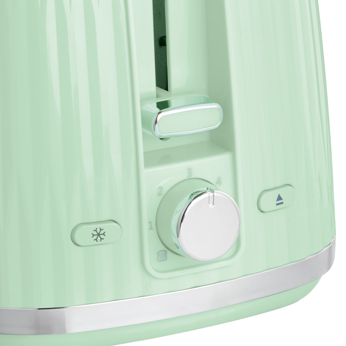 RUSSELL HOBBS Toaster »Eden 27374-56 Pistazie«, 2 Schlitze, 800 W, 6 Bräunungsstufen, Hebefunktion, Auftau-, Aufwärm- & Stoppfunktion