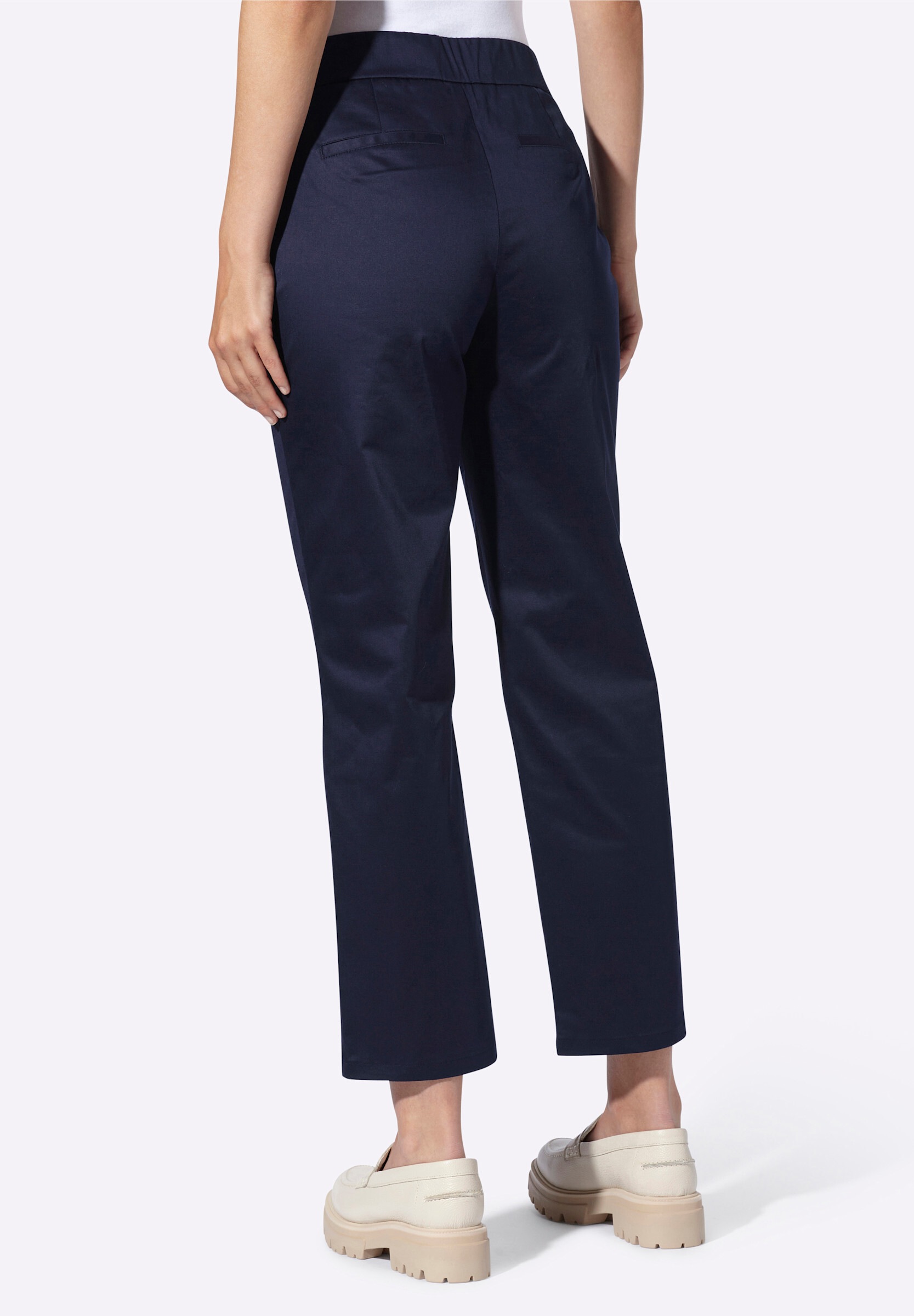 heine Stoffhose »Chinohose Chinohose mit dezentem Glanz«