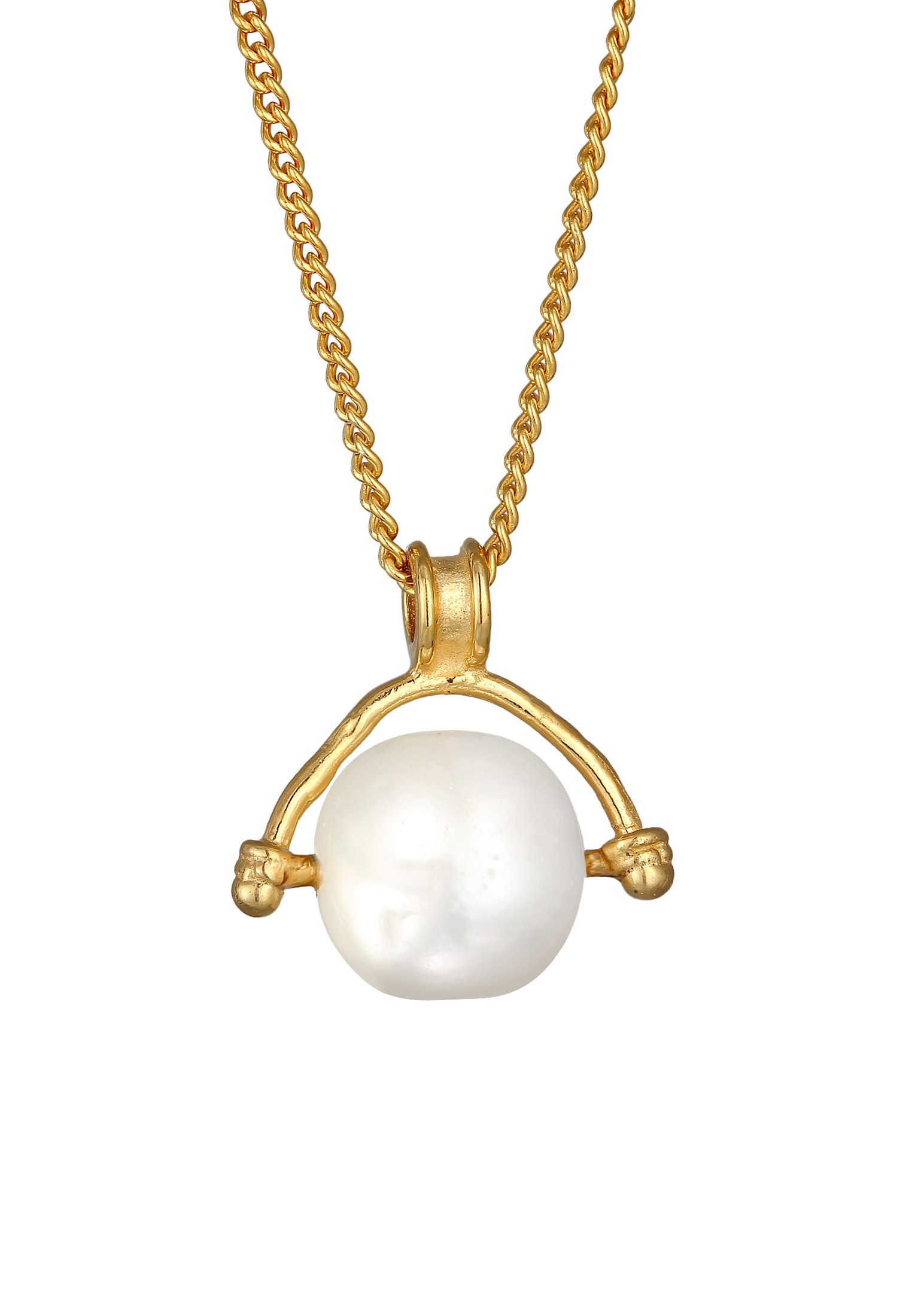 HAZE & GLORY Kette mit Anhänger »Halskette Süsswasserperle - Deep Sea 925 Silber«