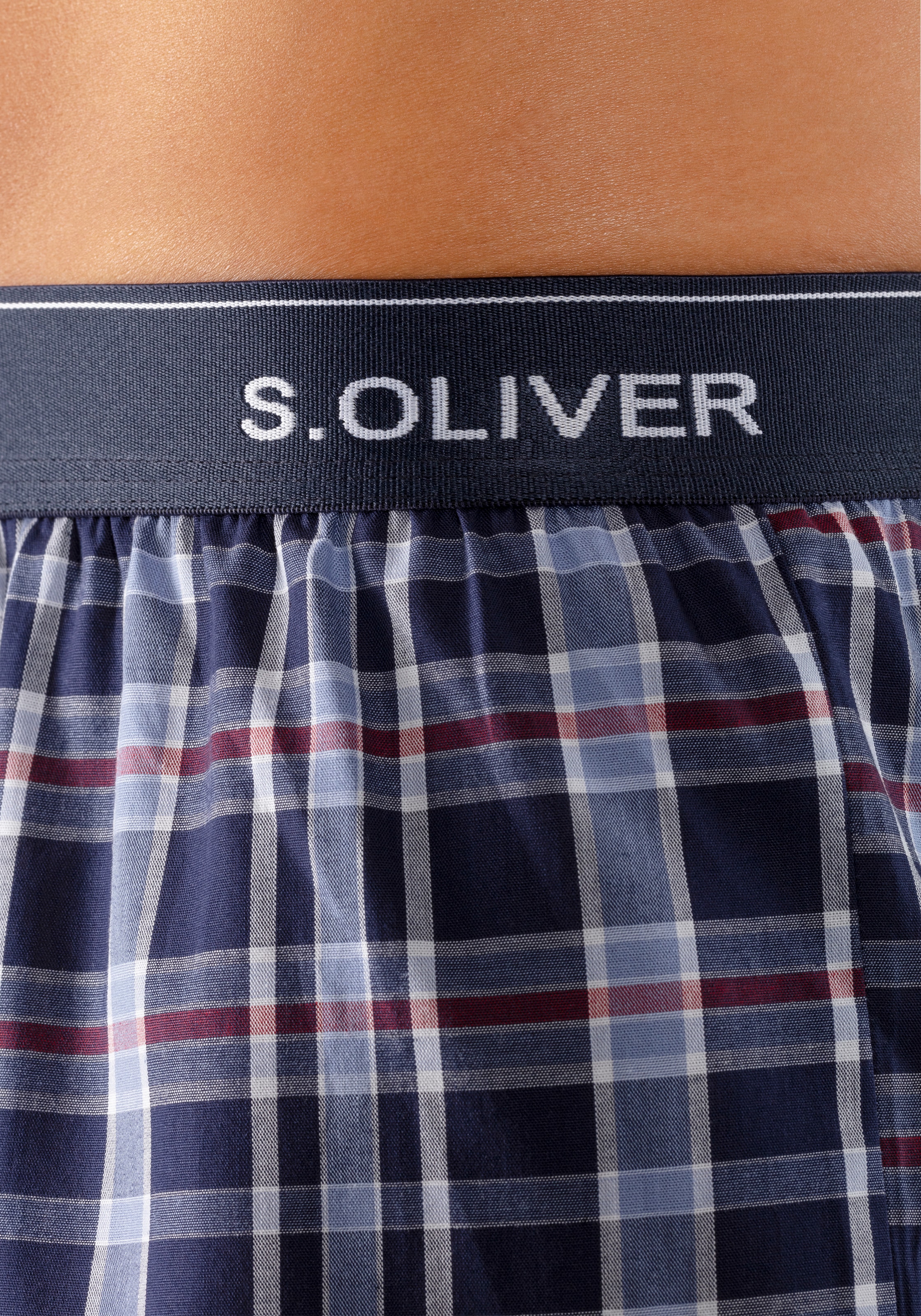 s.Oliver Webboxer, (Packung, 2 St.), mit Logo Webbund