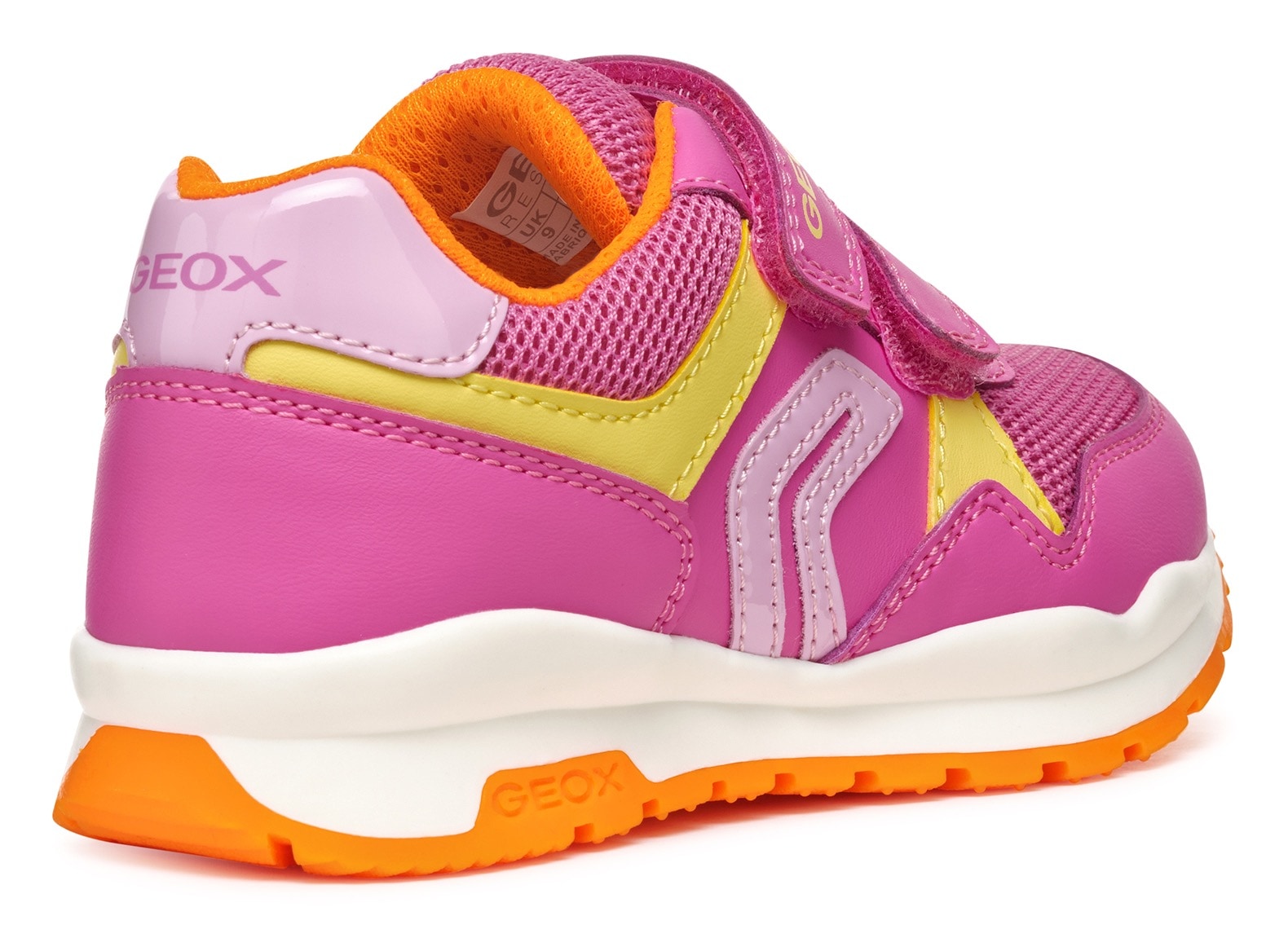 Geox Sneaker »J PAVEL GIRL«, Freizeitschuh, Klettschuh in bunter Farbkombination