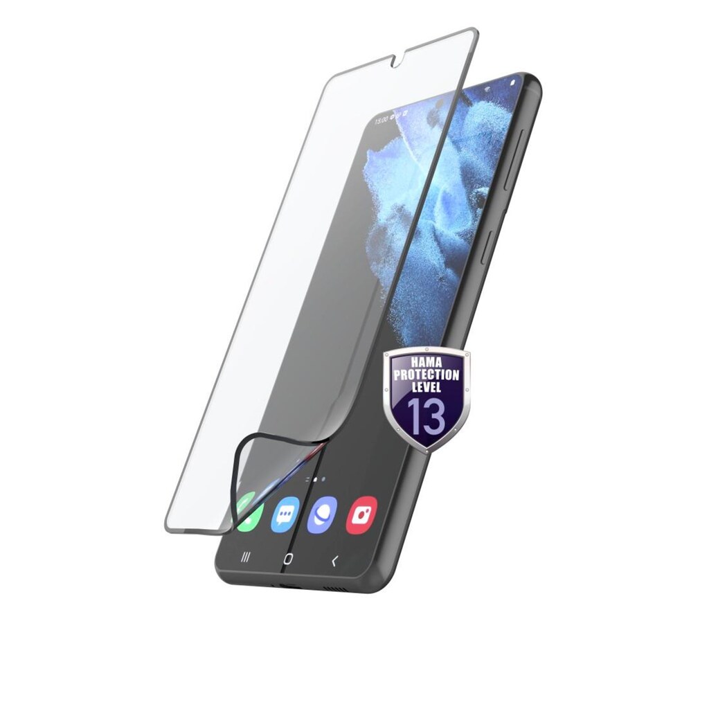 Hama Displayschutzglas »Displayschutz Glas Hiflex f. Samsung Galaxy S21+ Displayschutzglas«