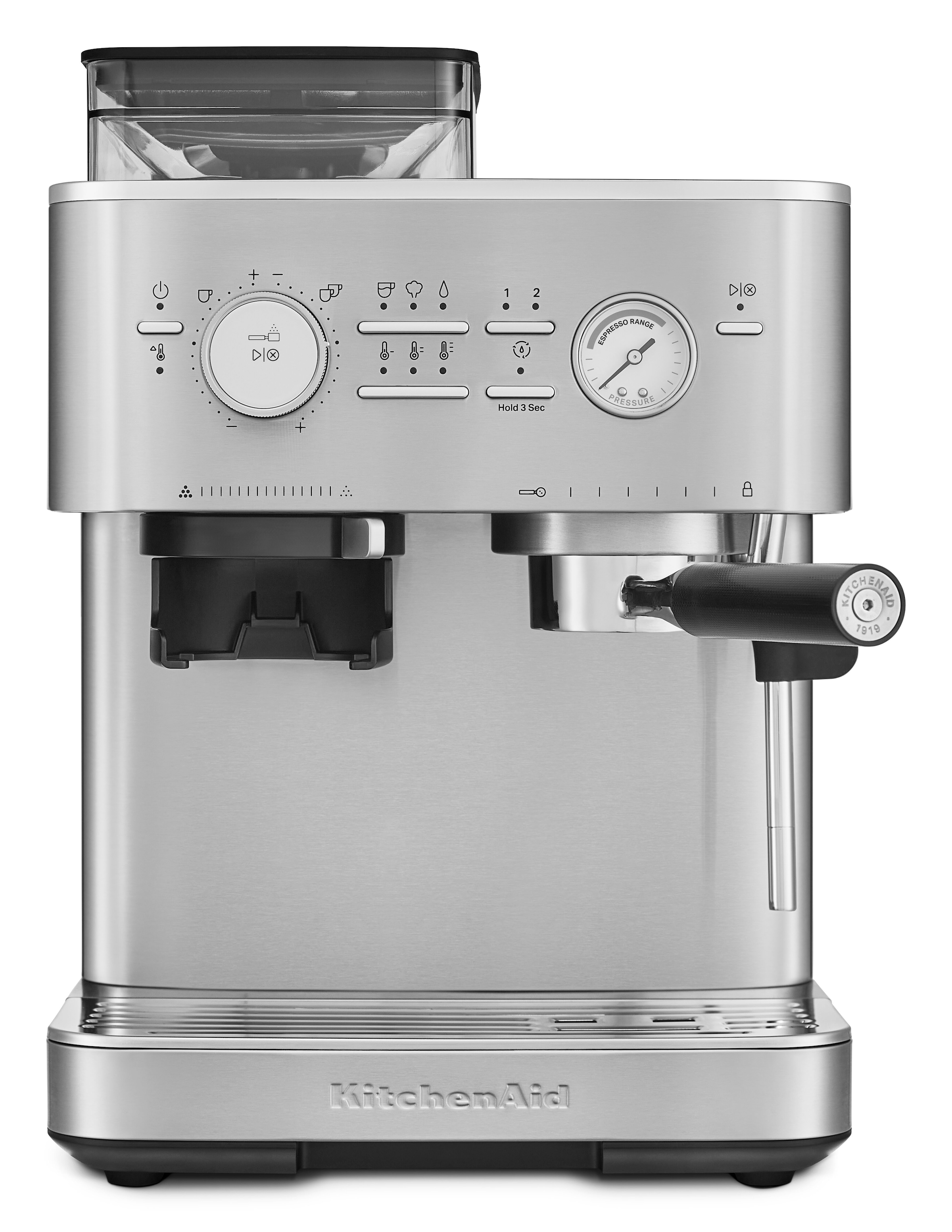 KitchenAid Espressomaschine »5KES6551EBK«, Siebträger mit Mühle