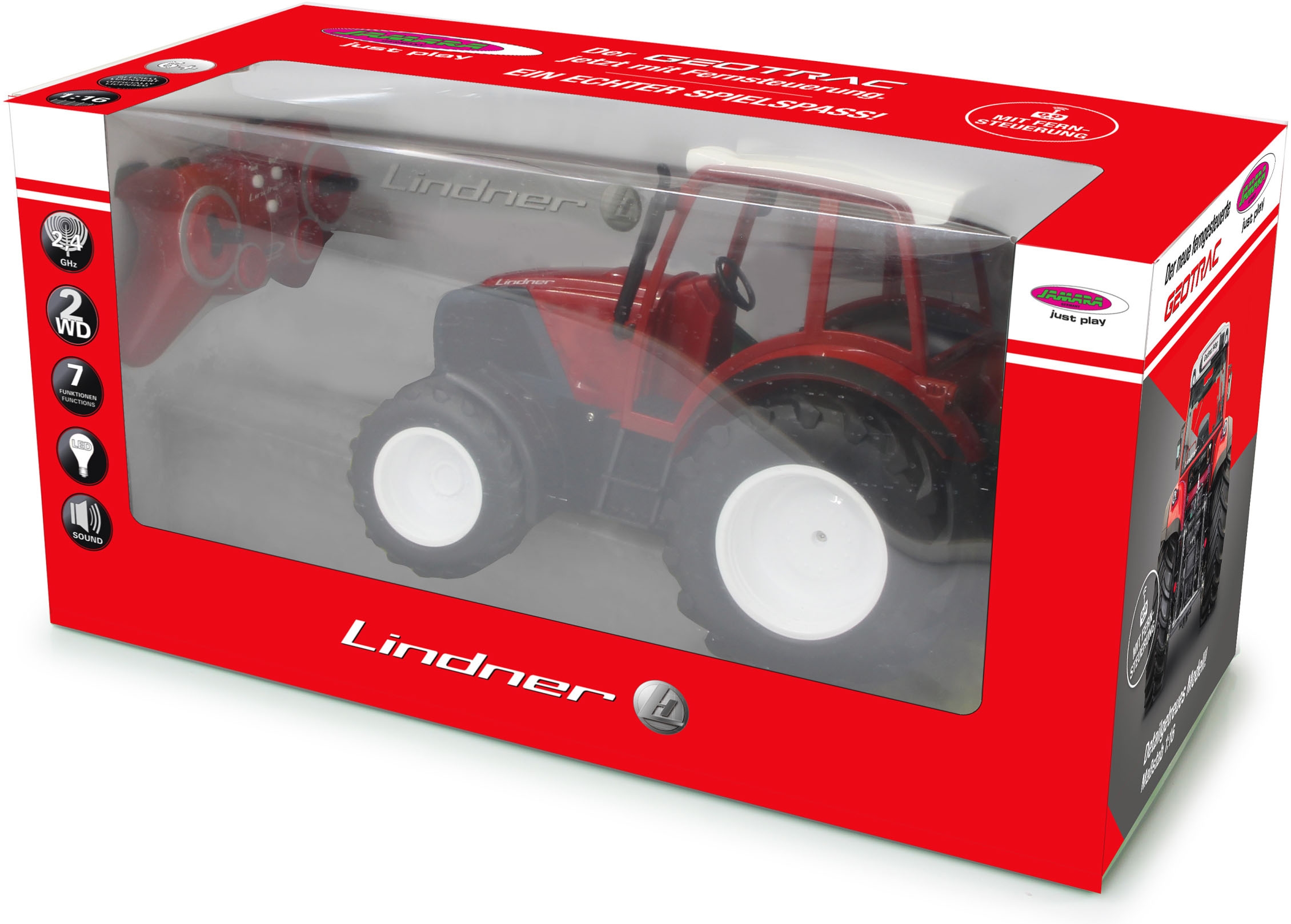 Jamara RC-Traktor »Lindner Geotrac, 1:16, 2,4GHz«, mit Licht und Sound