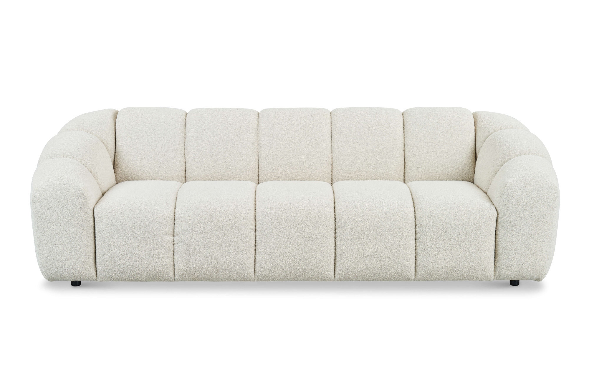andas 3-Sitzer »Maribik«, Big-Sofa, recycelter Boucle-Stoff, plüschig, Breite 247 cm