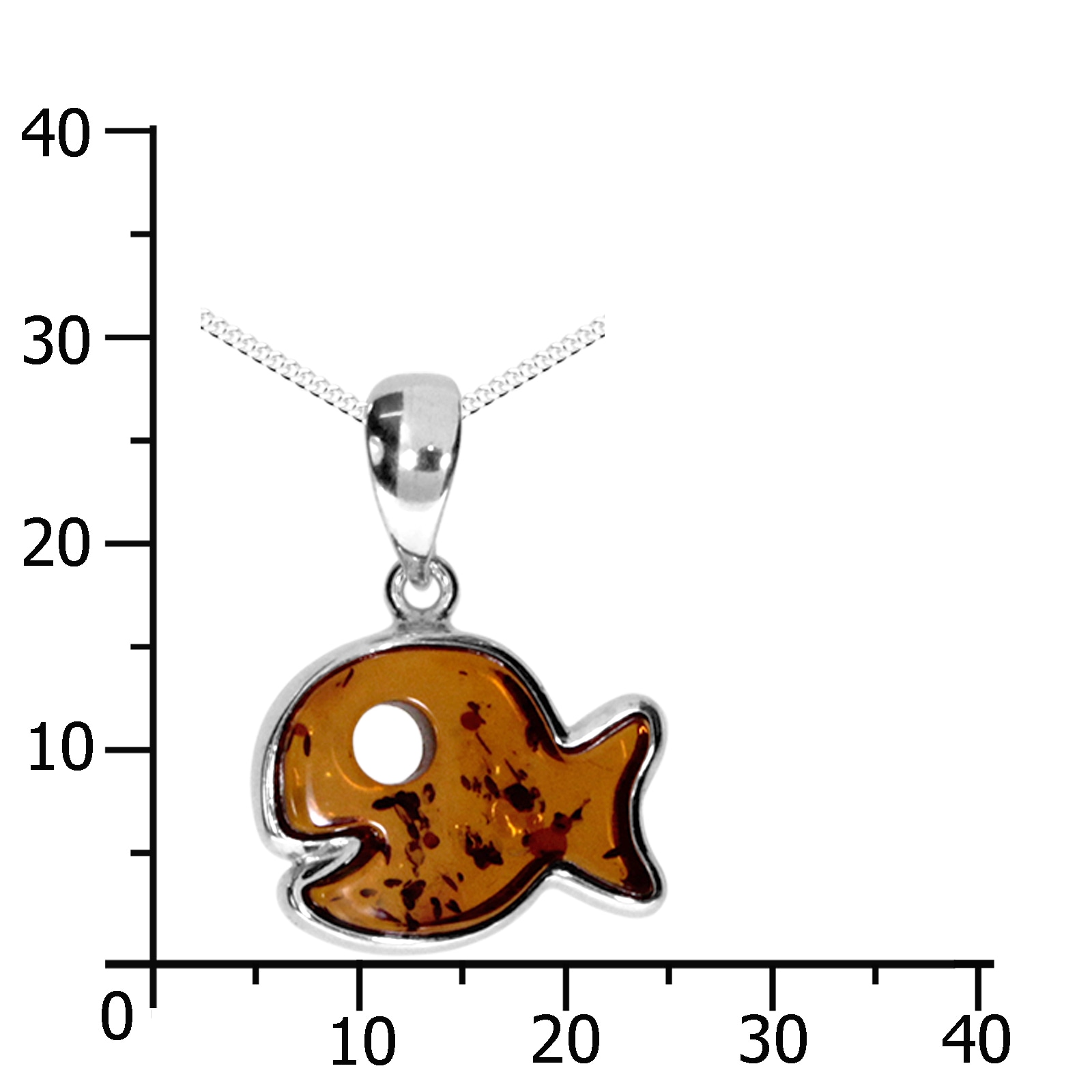 OSTSEE-SCHMUCK Kette mit Anhänger »Ostsee-Schmuck Kette mit Anhänger Fisch Kette mit Anhänger Fisch«