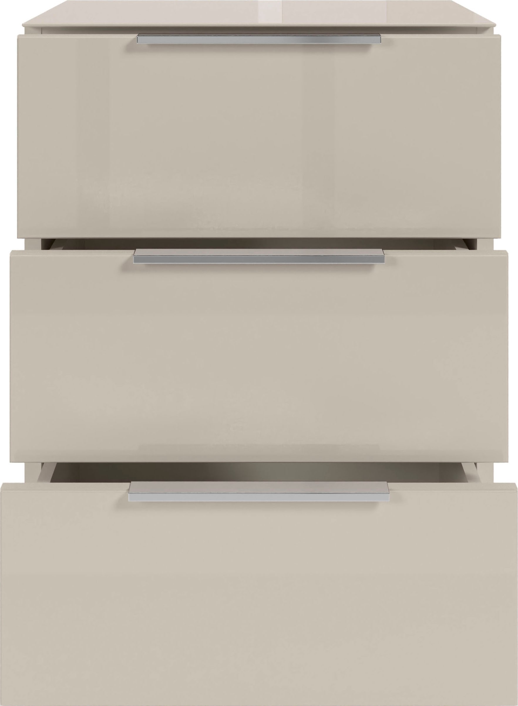 HBZ Nachtkommode »Santorin Nachtkonsole, BxHxT 45x61x40 cm«, (1 St.), Breite 45cm, Softclose für Schubkästen, Melaminbeschichtung