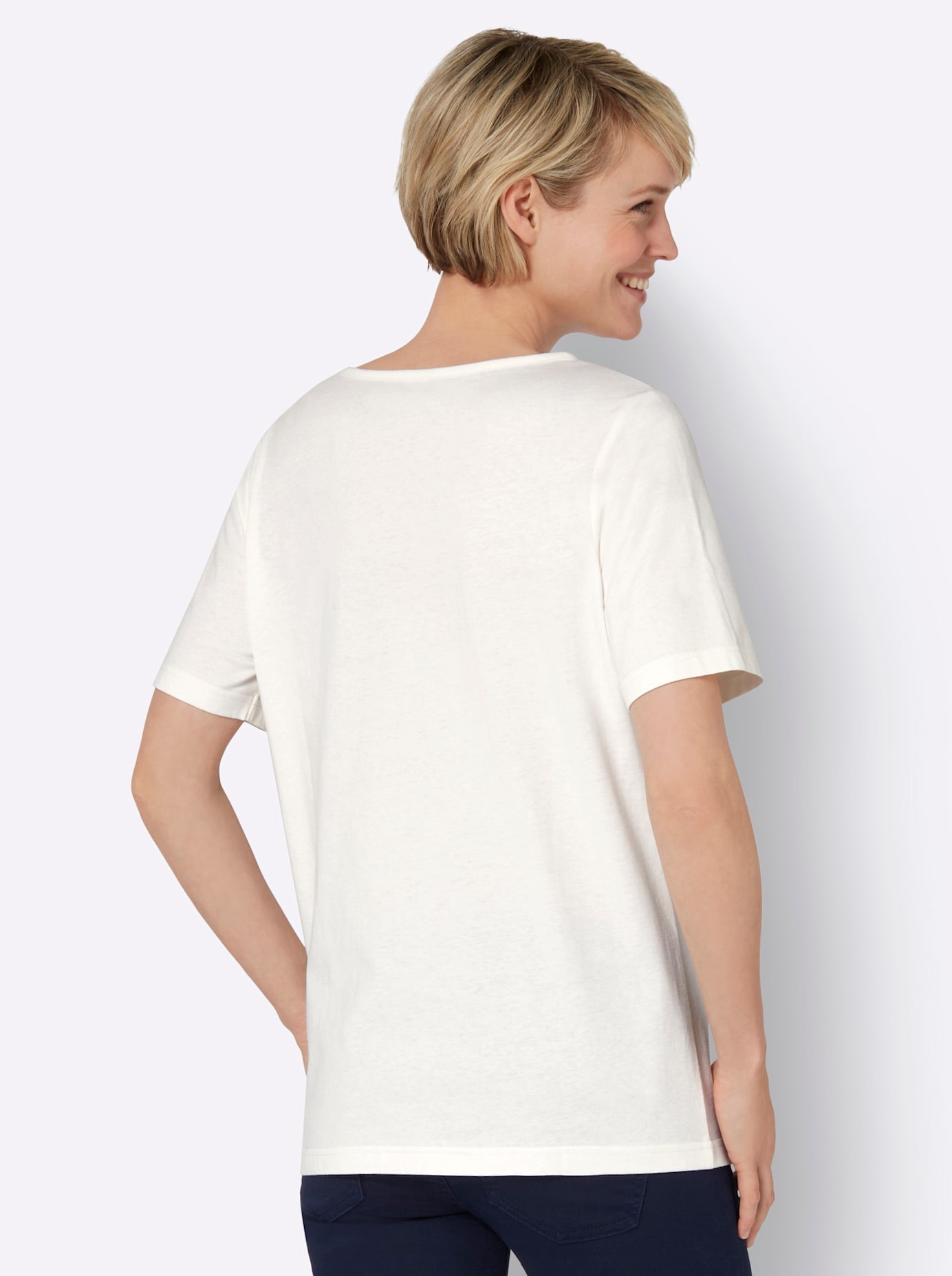 Classic Basics Kurzarmshirt »Rundhals-Shirt«, (1 tlg.)