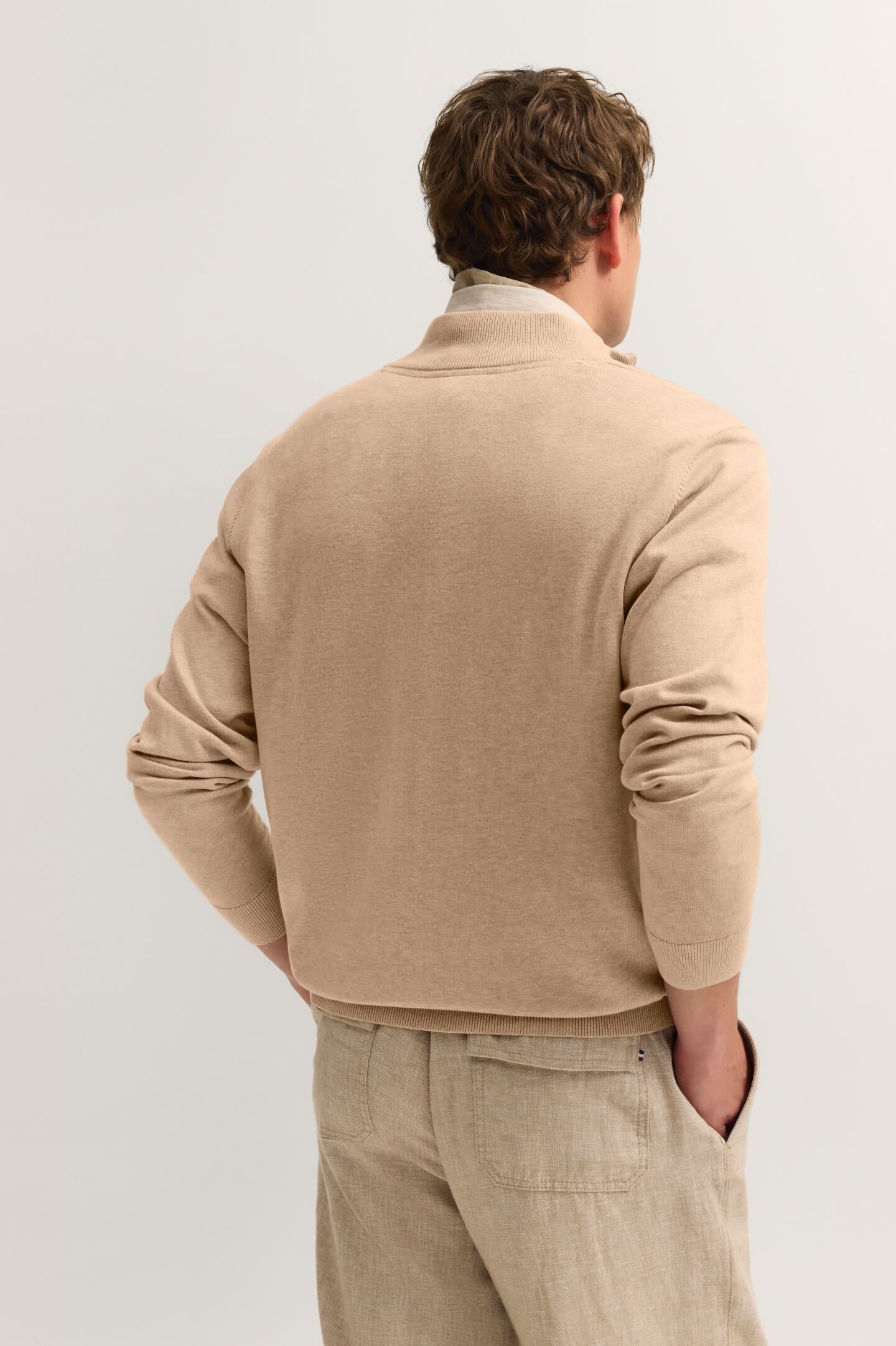 bugatti Troyer »Regular Fit« aus Baumwolle mit Stehkragen