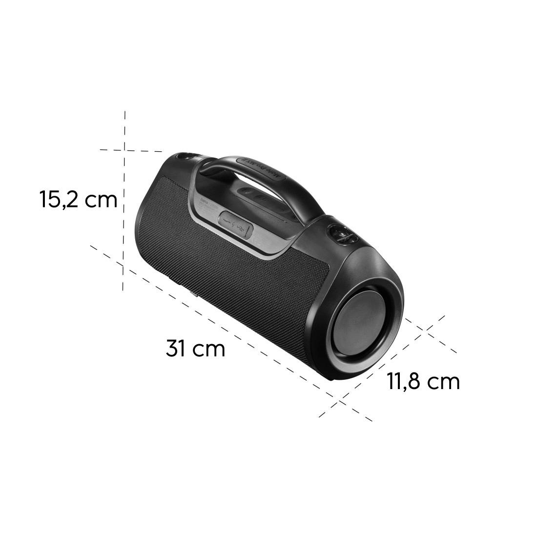 Hama Bluetooth-Lautsprecher »Bluetooth-Lautsprecher 60W (App, Party Box wasserfest IPX6, PowerPack)« (A2DP Bluetooth App-Steuerung | Kabellos | Powerbank 160 W) Outdoor, tragbar, App-Steuerung, kabellos, Ladefunktion