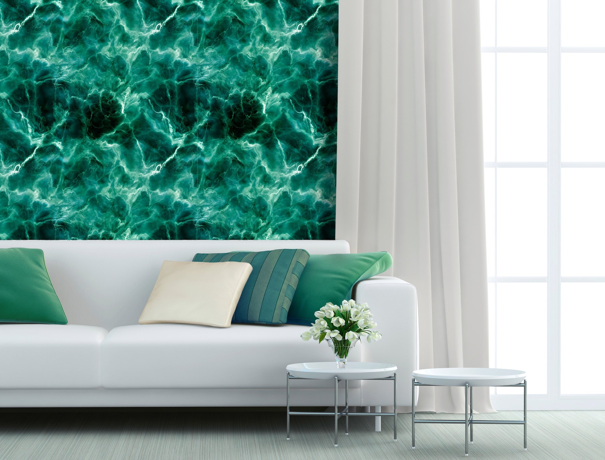 queence Vinyltapete »Ubbeaqu«, bedruckt-clean-unifarben-minimalistisch-Abriebeffekte-Steinoptik, 90x250cm, selbstklebend, kinderleichte Anbringung, Sticker