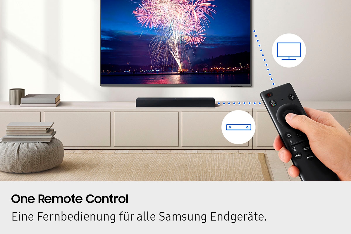 Samsung Soundbar »HW-B410GF Soundbar«, 2.0-Kanal Surround Sound System, Game Mode, One Remote Control