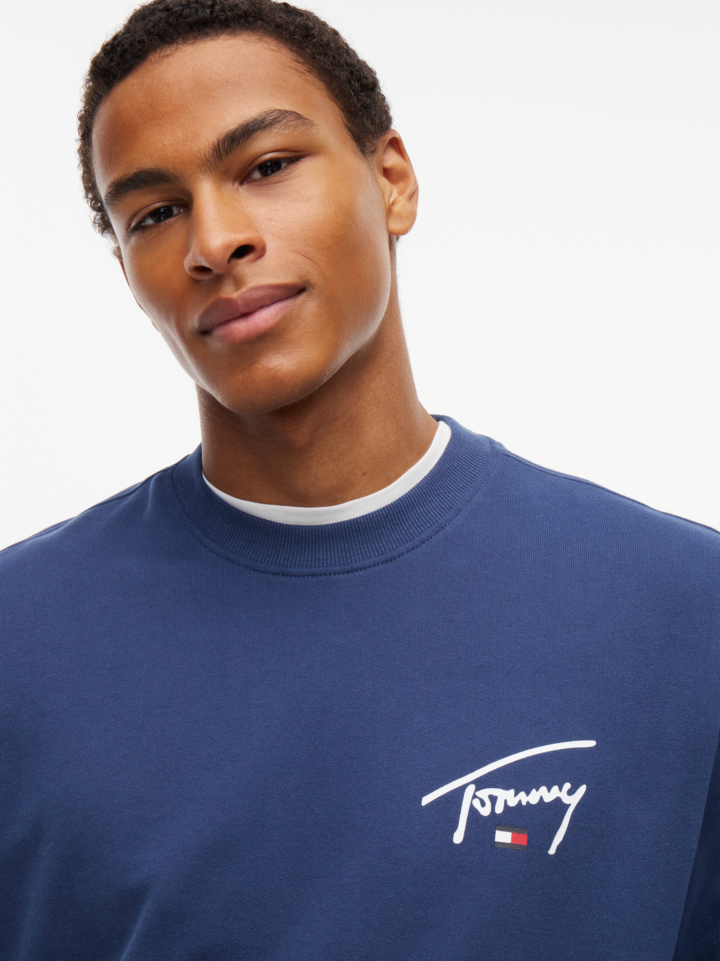 Tommy Jeans Sweatshirt »REGULAR ENTRY SIGNATURE«, Regular fit mit Rundhalsausschnitt
