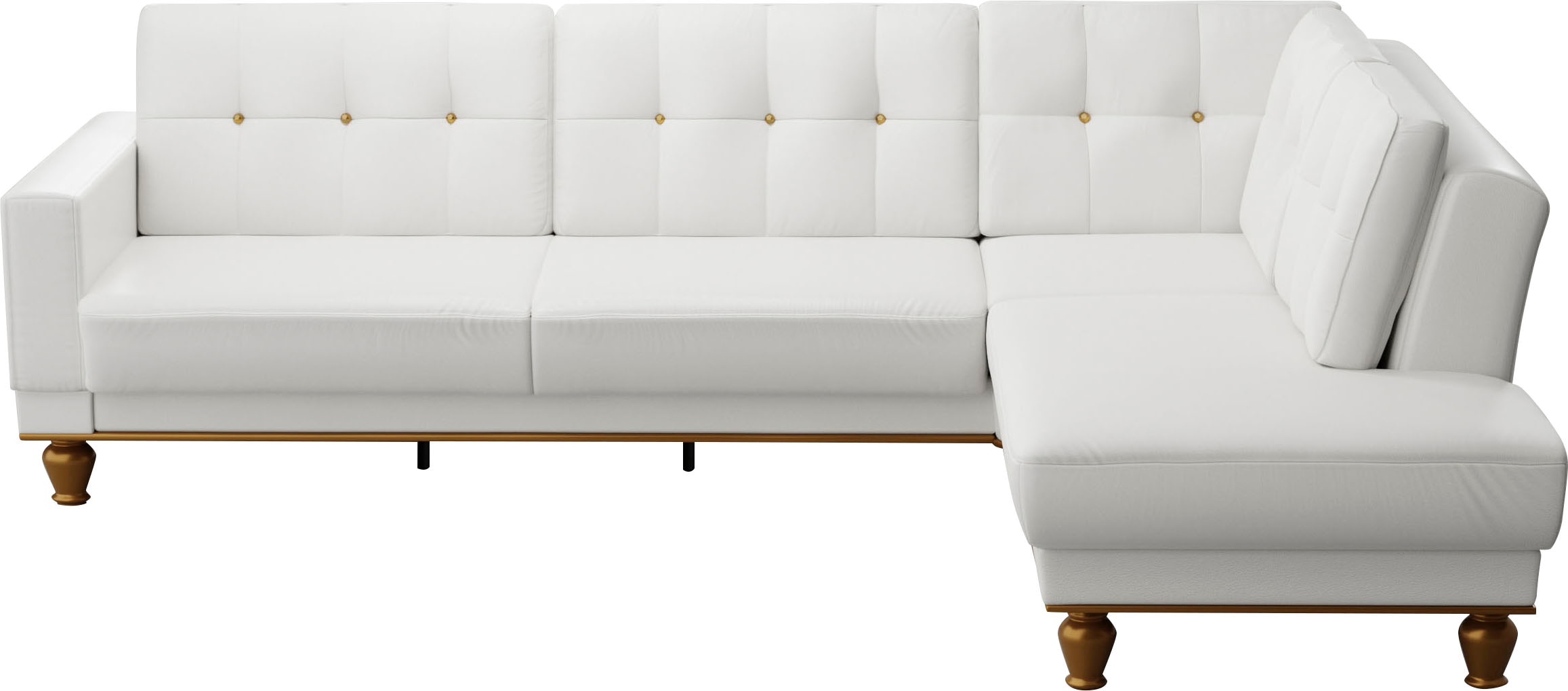 sit&more Ecksofa »Orient 5 V L-Form«, mit Strass-Stein, wahlweise mit Bettfunktion und Bettkasten