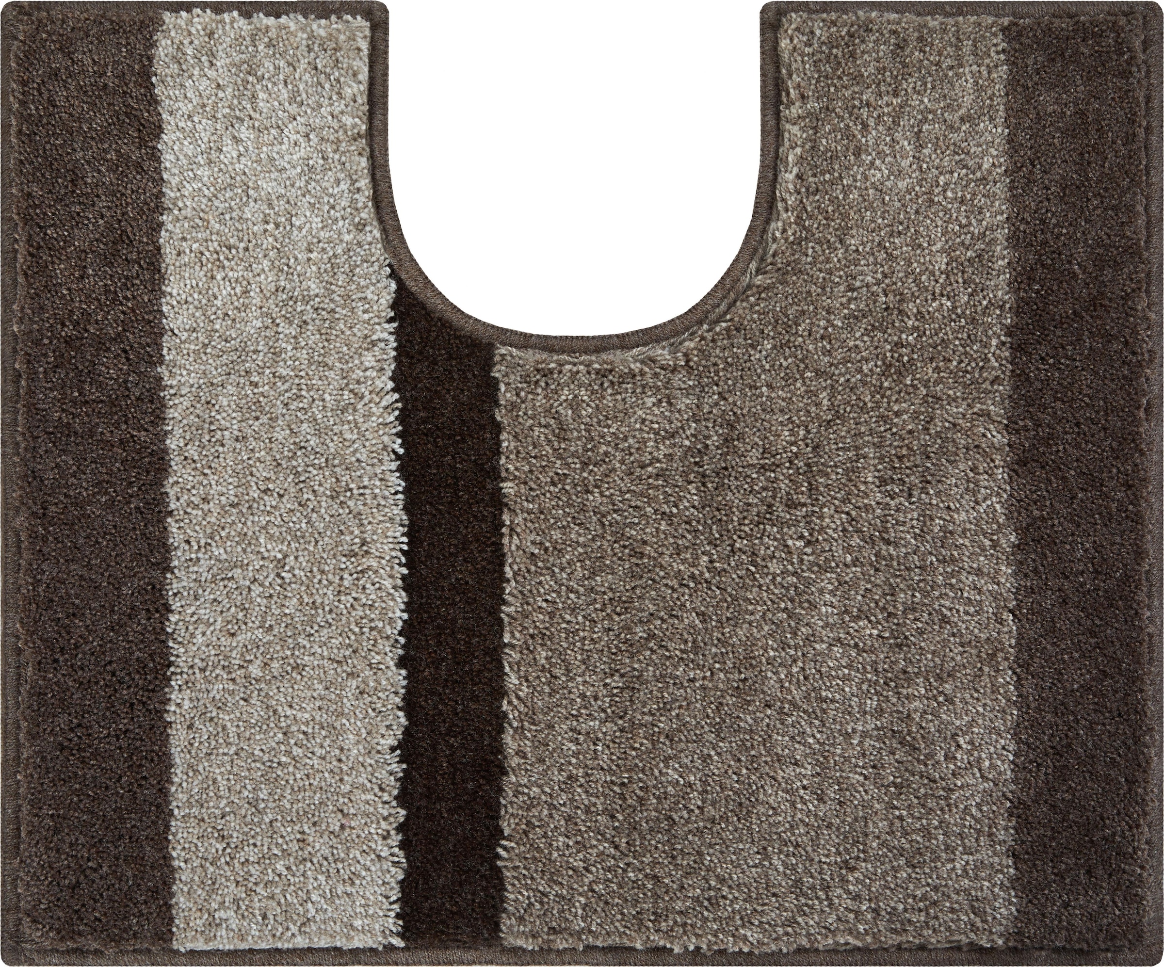 Grund Badematte »Room«, Höhe 24 mm, rutschhemmend beschichtet, besonders dichter Flor, Badematte mit Streifen