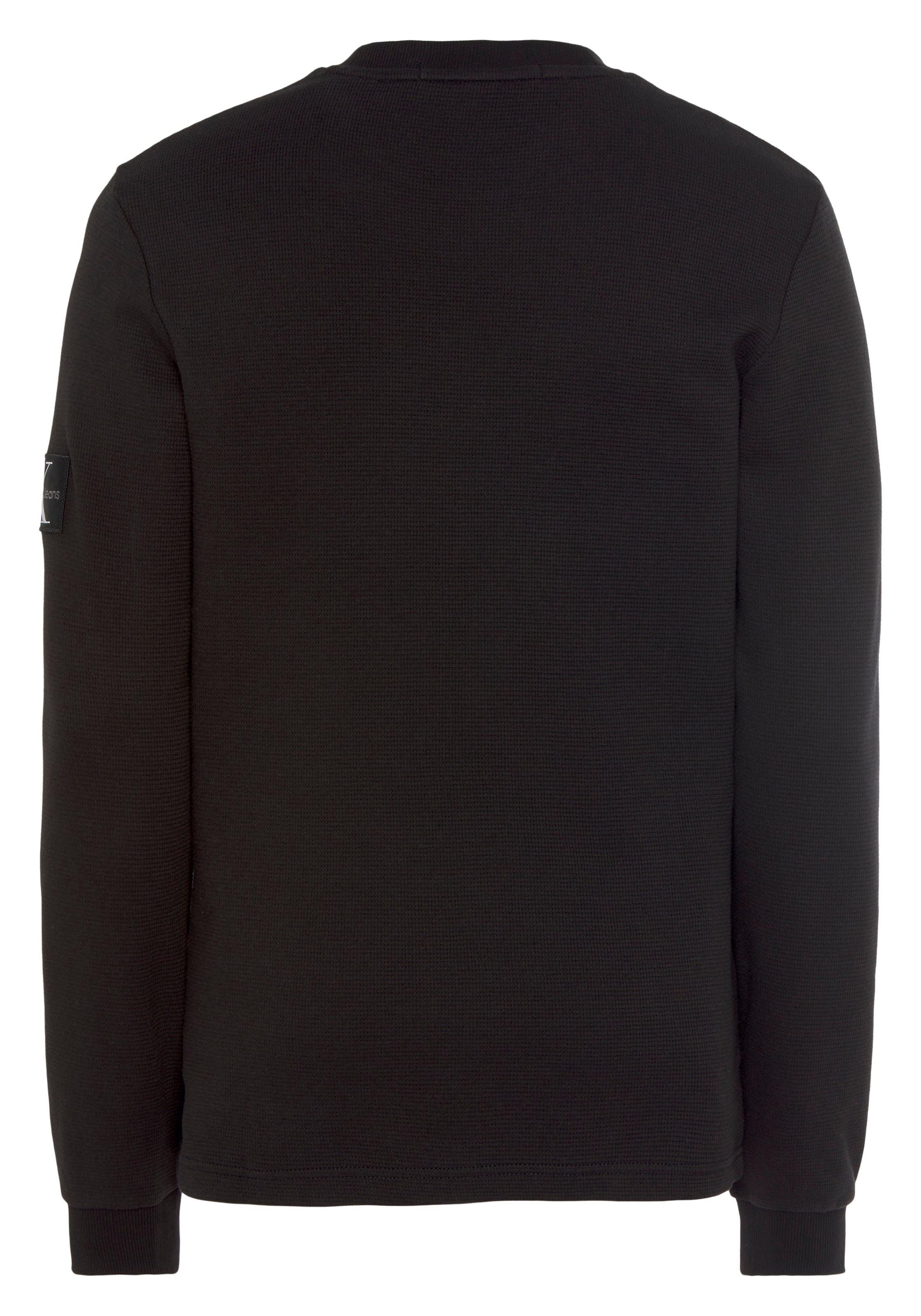 Calvin Klein Jeans Langarmshirt »BADGE WAFFLE LS TEE«, mit Logopatch