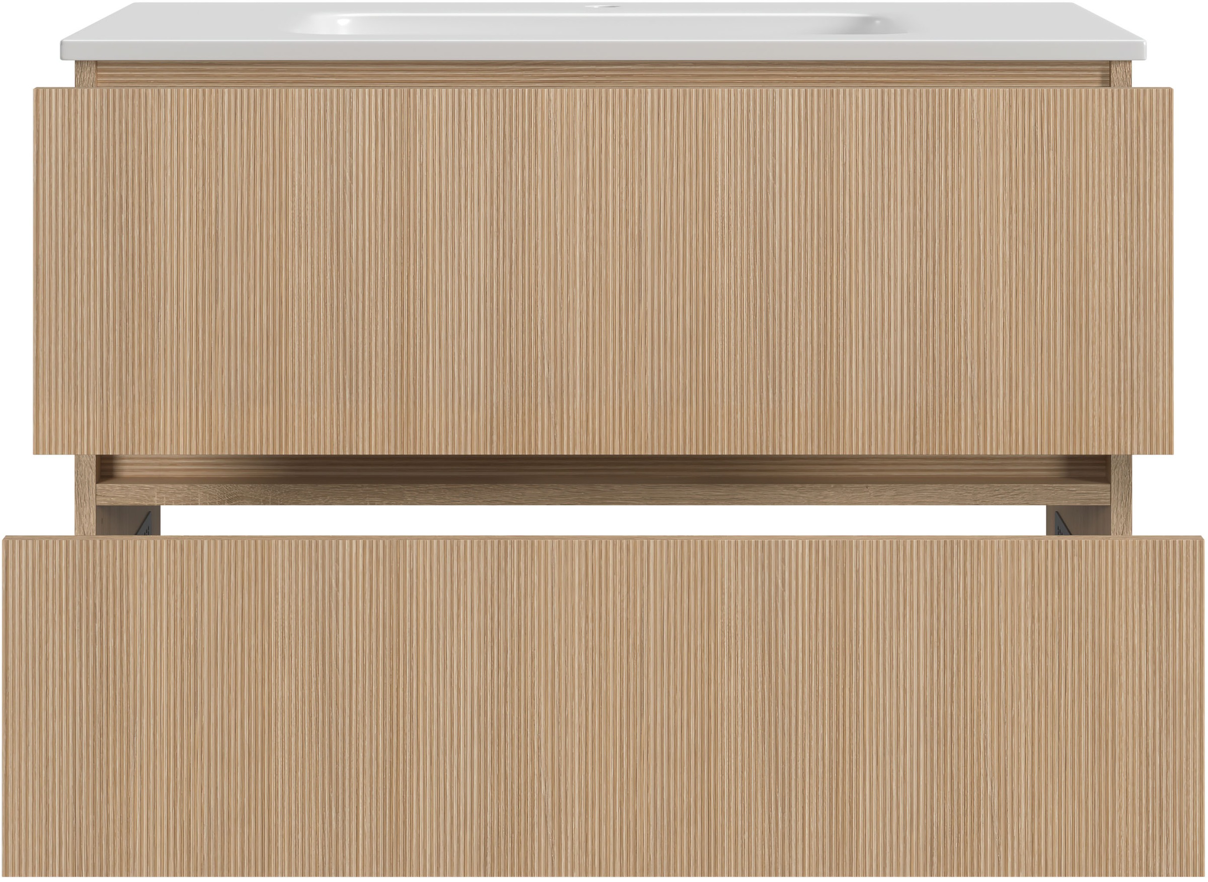 welltime Badmöbel-Set »Eixo«, 80 cm breit, Badmöbel mit LED-Beleuchtung