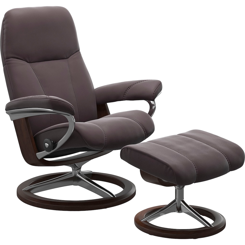 Stressless® Relaxsessel »Consul«, (Set, Relaxsessel mit Hocker)