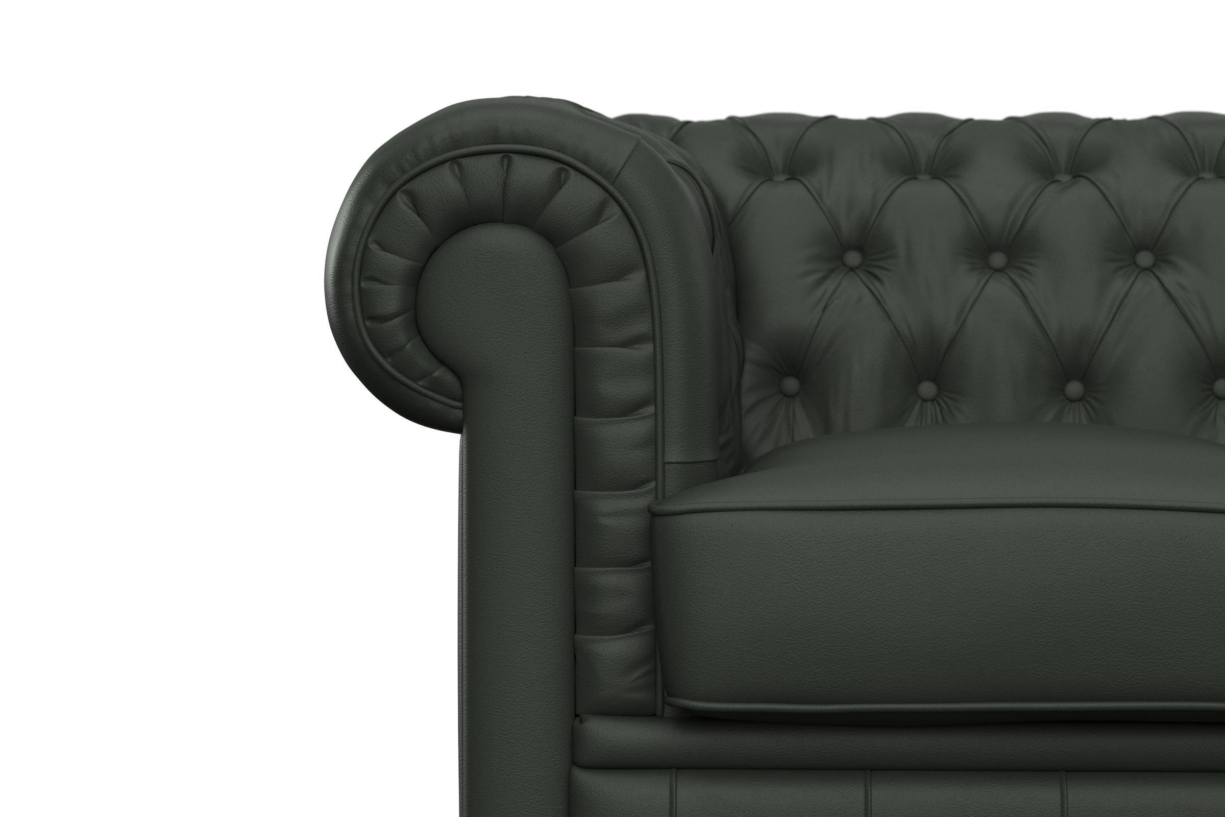 Max Winzer® Chesterfield-Sofa »Kent edel und bequem, tolle Detailverarbeitung, komfortable Armlehnen«, 3-Sitzer mit aufwendiger Knopfheftung, Breite 205 cm