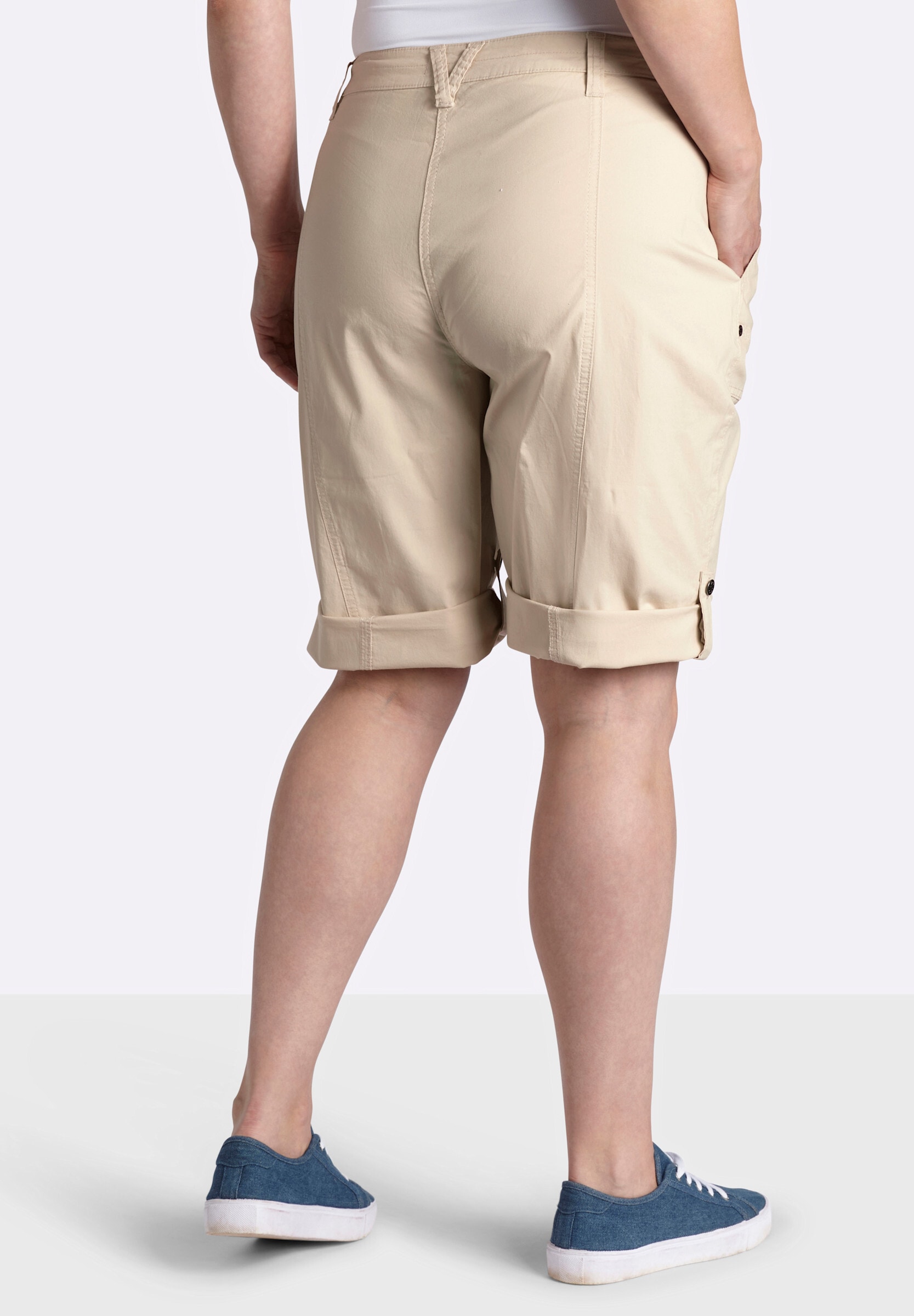 Sheego Bermudas »Bermuda Bermudas mit Krempelfunktion«