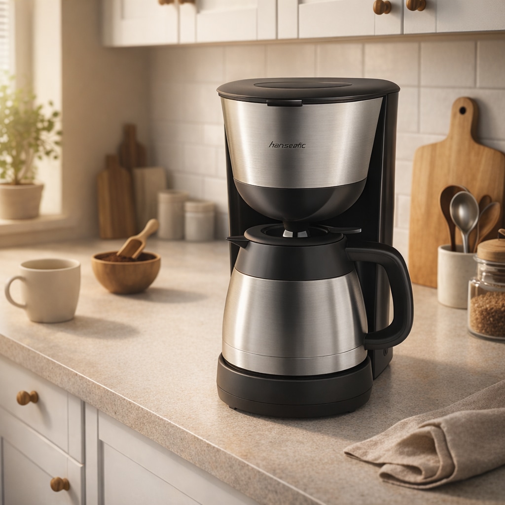 Hanseatic Filterkaffeemaschine »HCM9001TJSD« 1 l Kaffeekanne Papierfilter 1x4 mit Edelstahl-Thermokanne