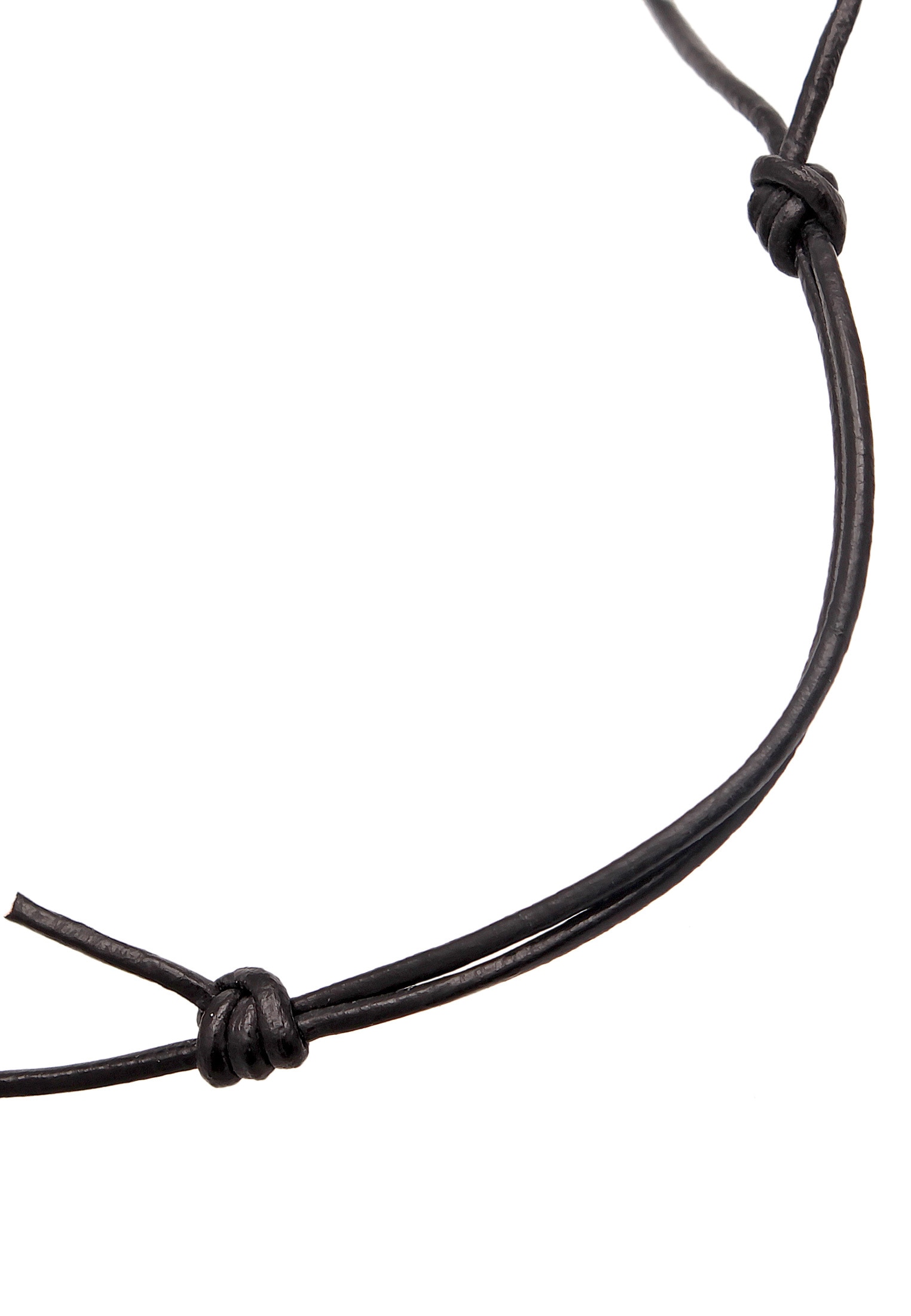 Elli Charm-Einhänger »Halskette Charmträger Rinds-Lederband 925 Silber«