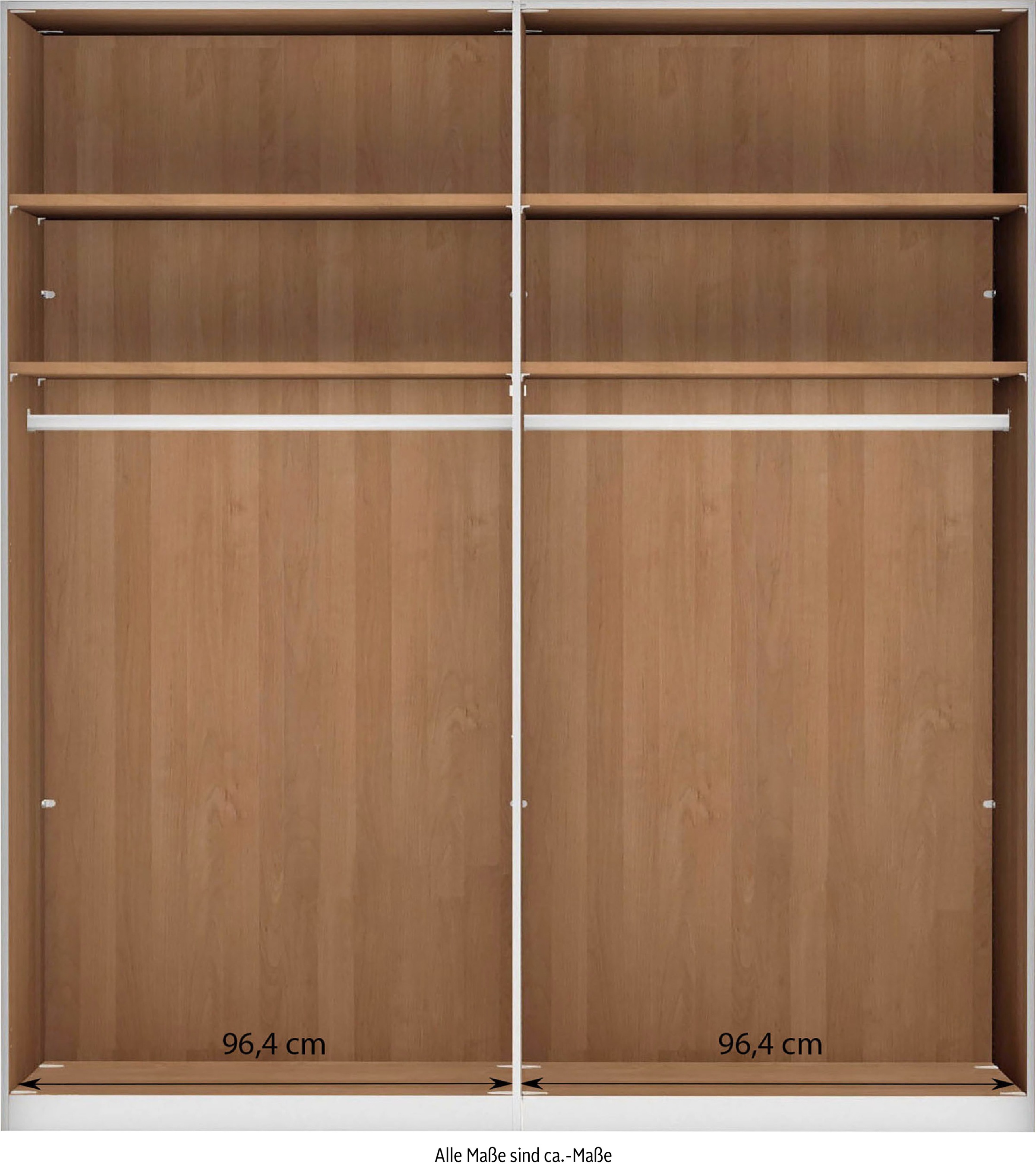 WIEMANN Kleiderschrank »Cardiff, Massivholztüren in Kombination mit Glas- oder Spiegeltüren« 4 Breiten, 2 Höhen 216/236cm auswählbar,  hochwertiges Design in langlebiger Qualität, viel Stauraum