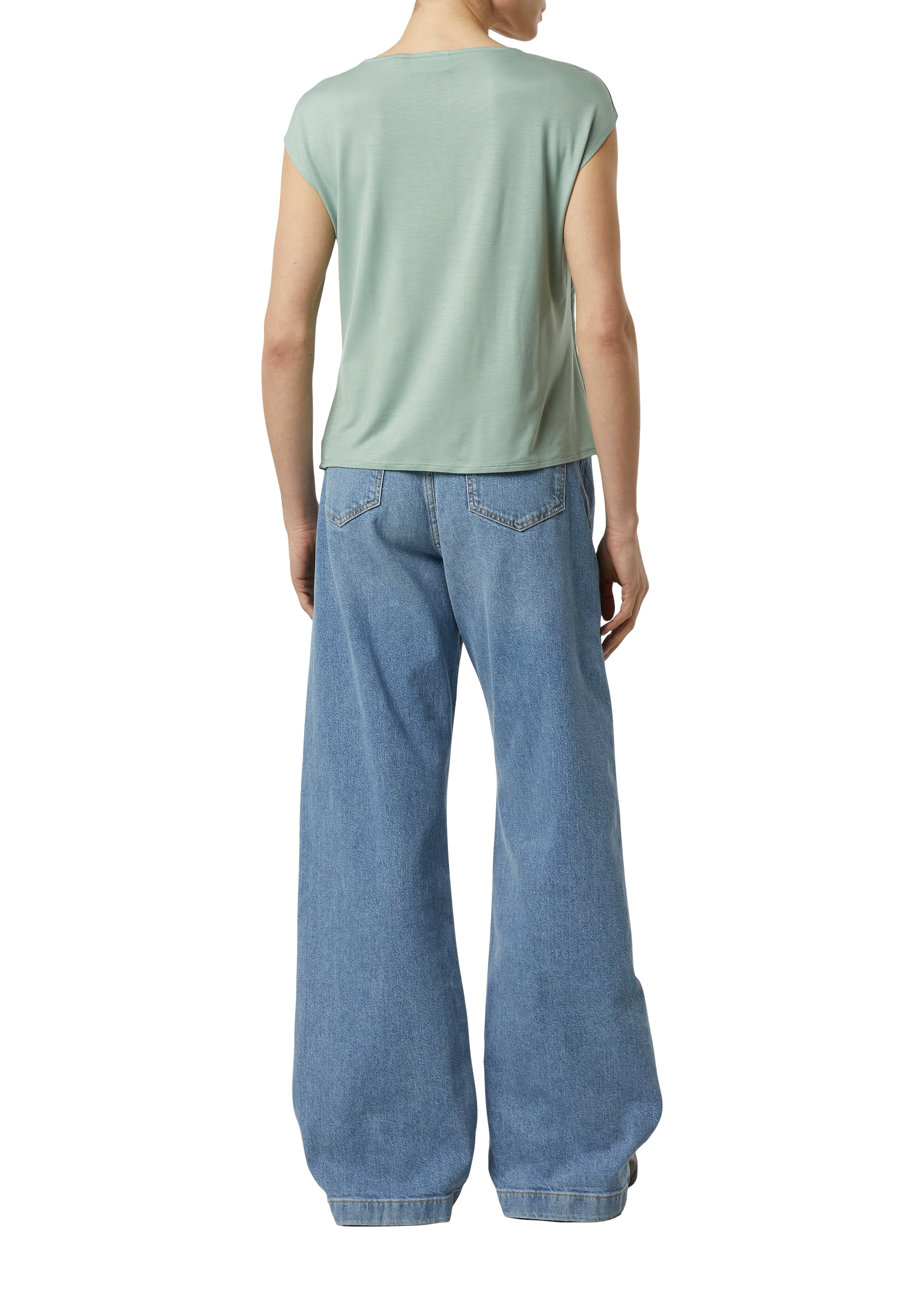 Comma Kurzarmshirt mit Viskose