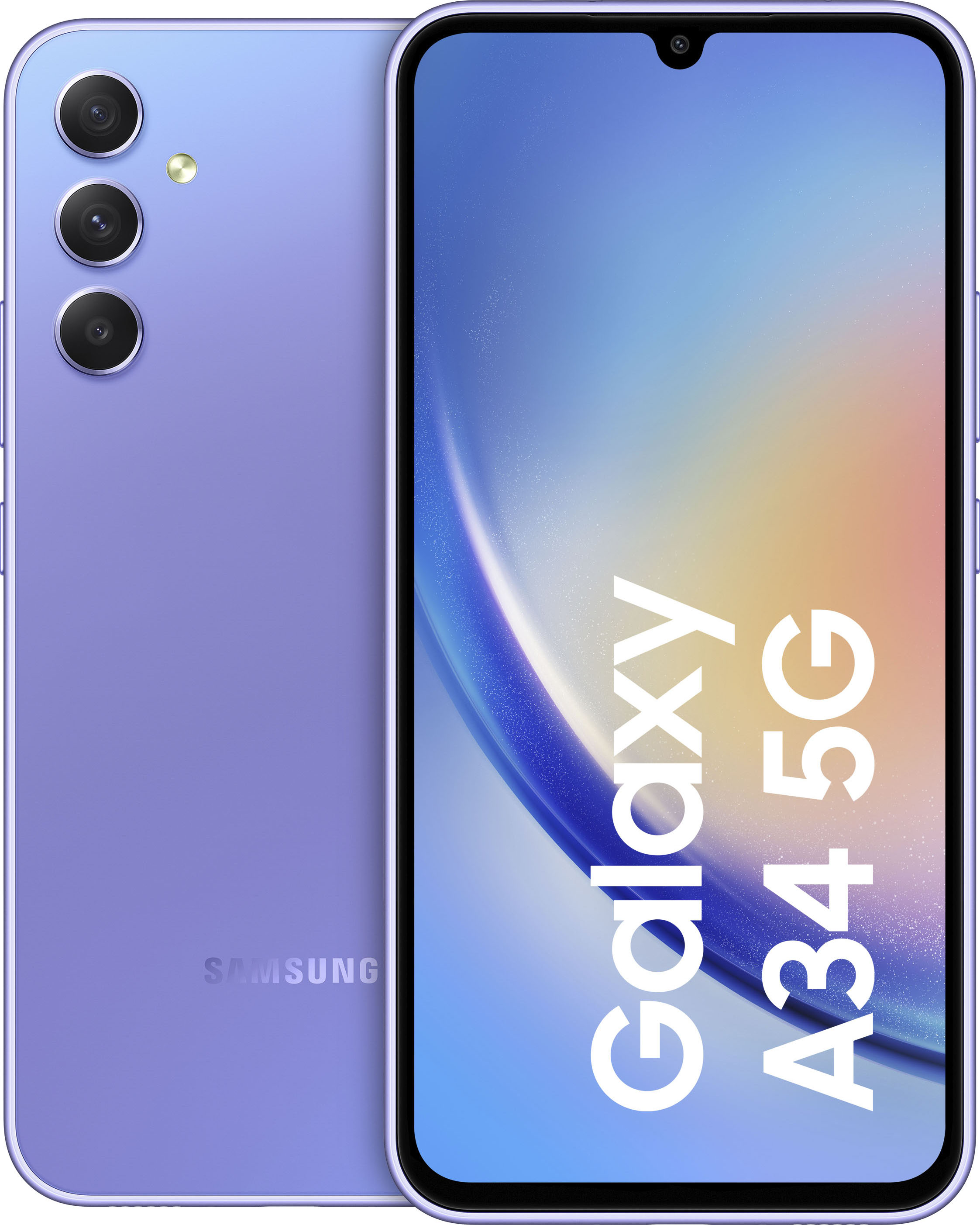 Smartphone »Galaxy A34 5G 128GB«, leicht violett, 16,65 cm/6,6 Zoll, 128 GB...
