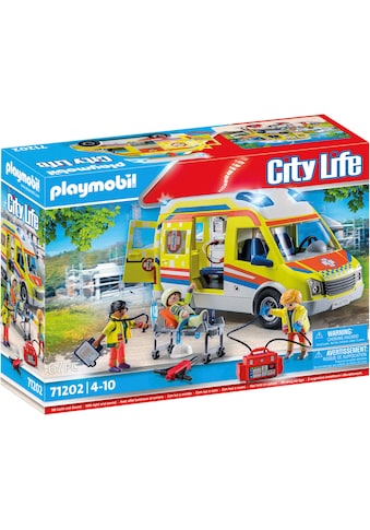 Playmobil® Konstruktions-Spielset »Rettungswagen mit Licht und Sound (71202), City... kaufen