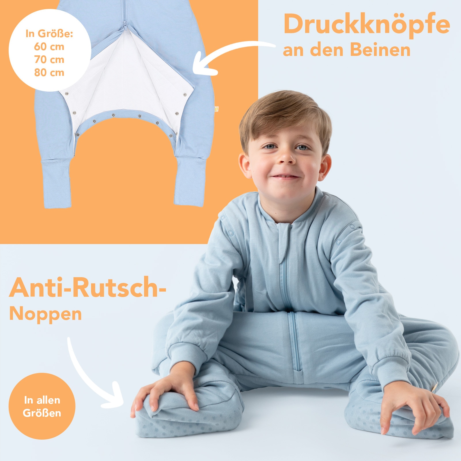 Schlummersack Babyschlafsack »Schlafsack mit Füßen 1.0 Tog«